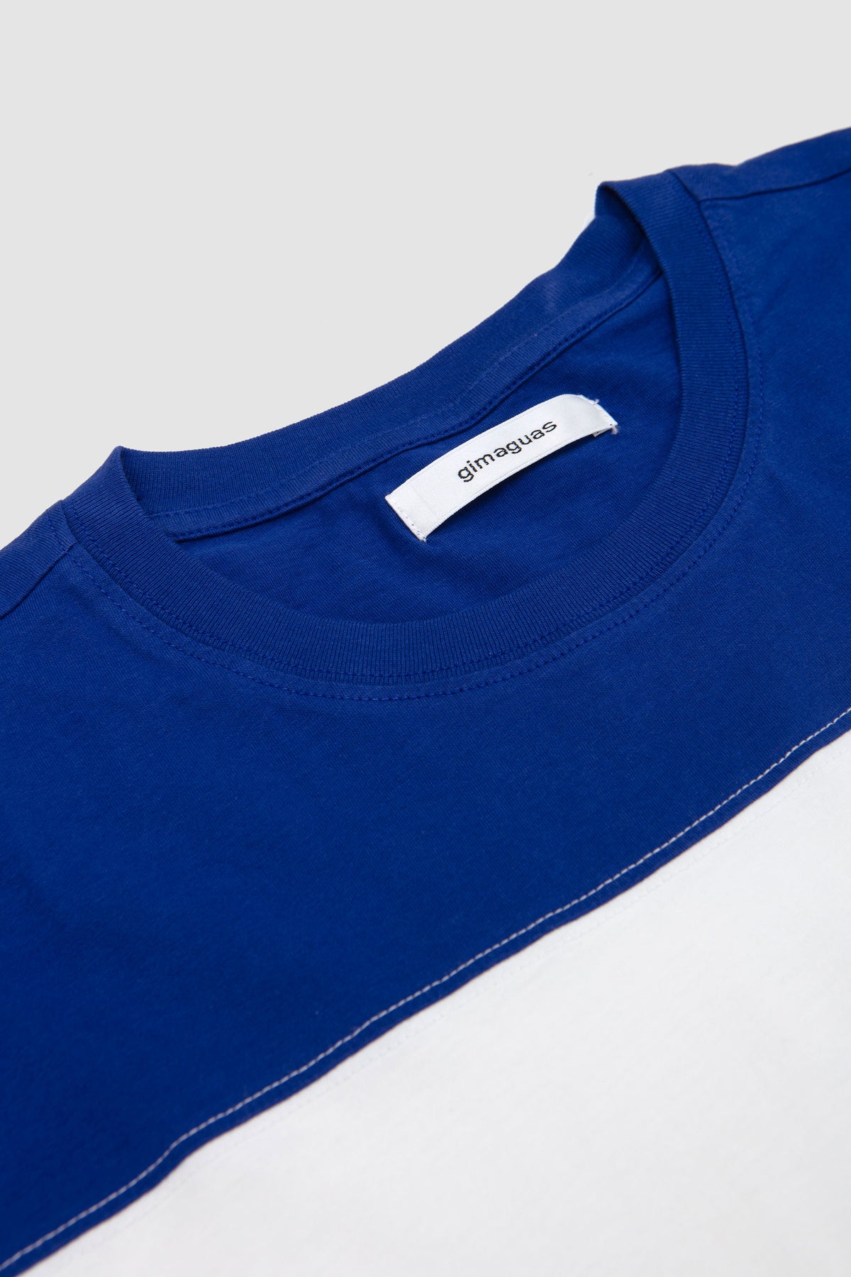 Dustin LS T-Shirt White/ Navy_2