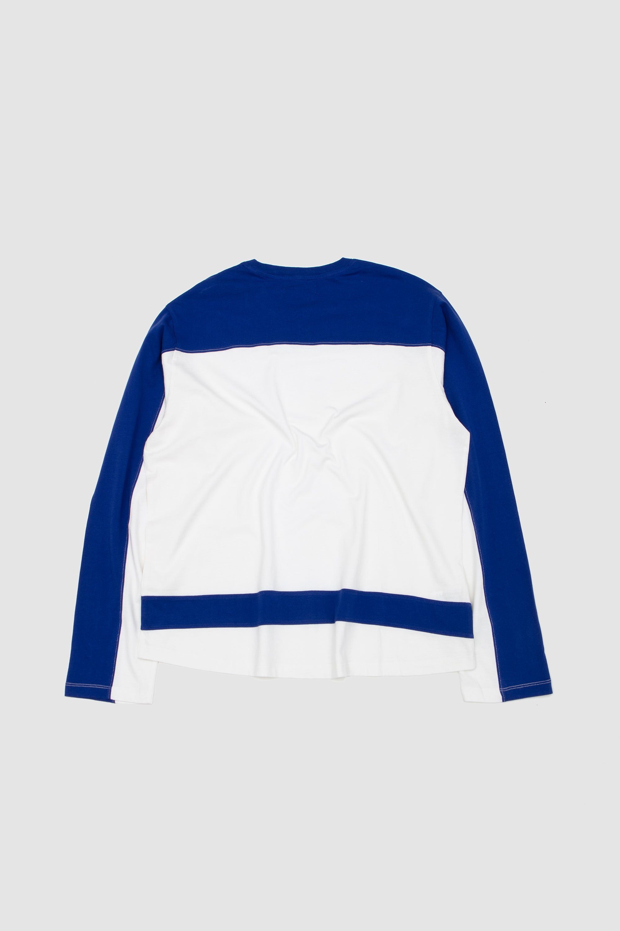 Dustin LS T-Shirt White/ Navy_4