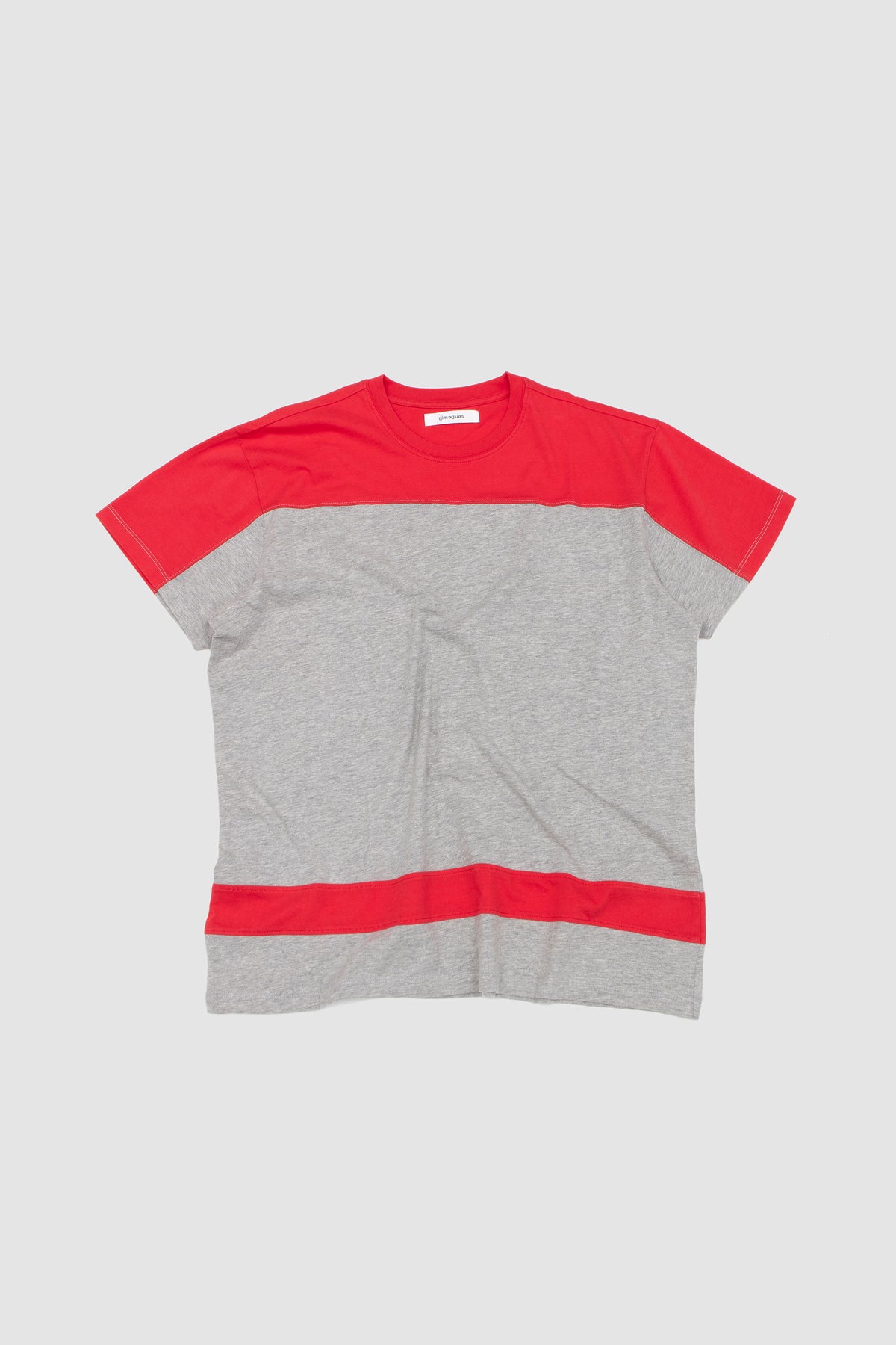 Dustin SS T-Shirt Grey/ Red
