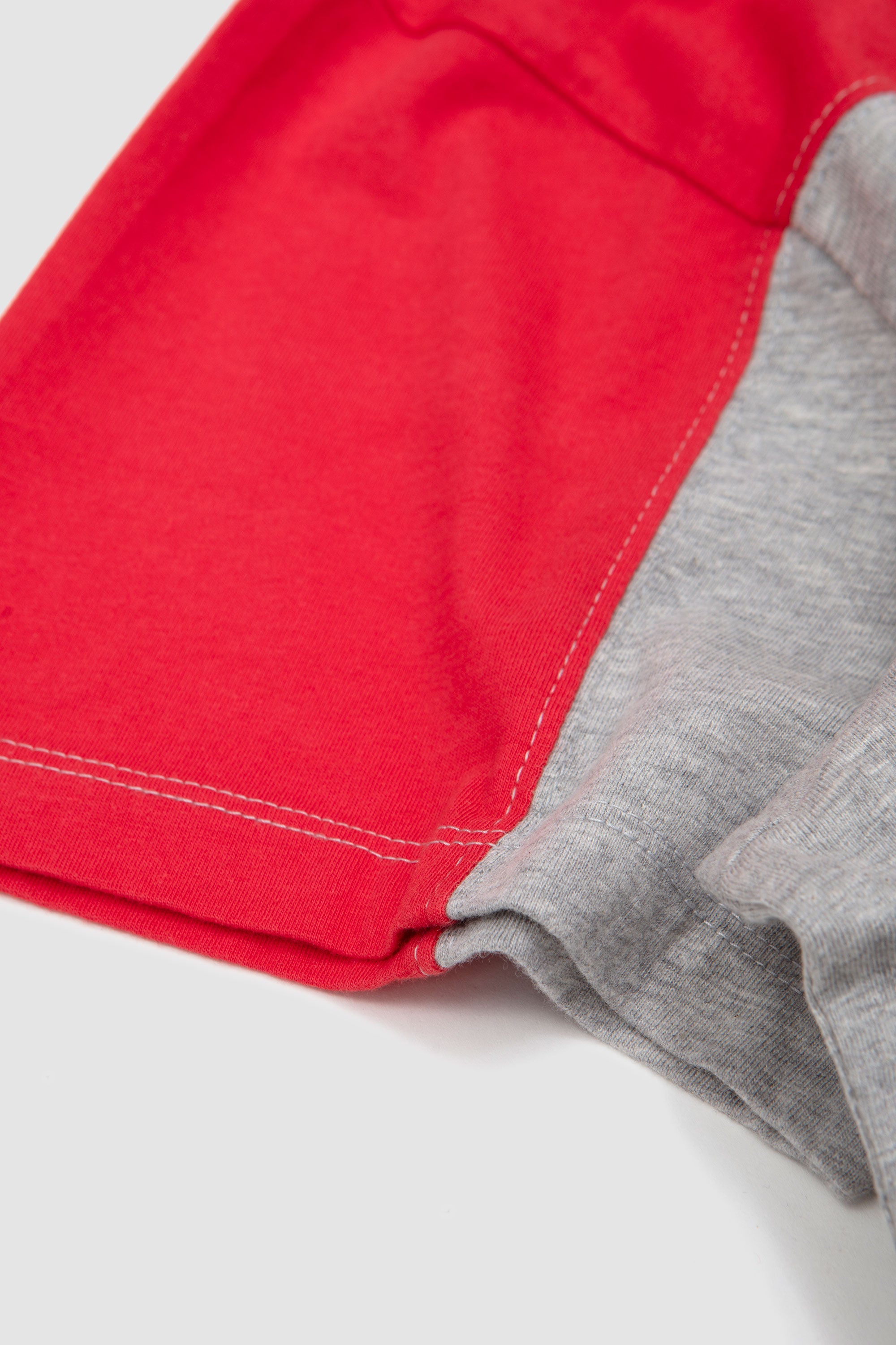 Dustin SS T-Shirt Grey/ Red_3