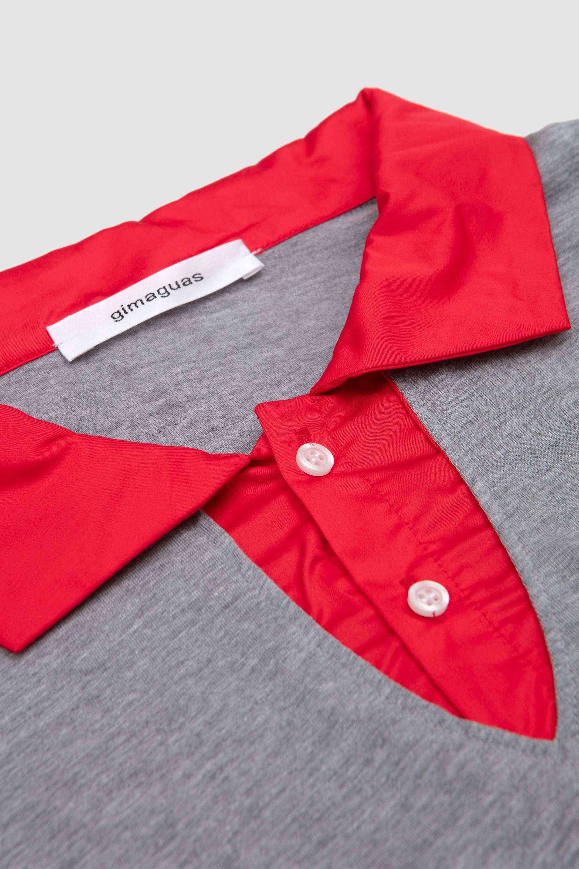 Luis LS 2 Layers Polo Grey/ Red_2