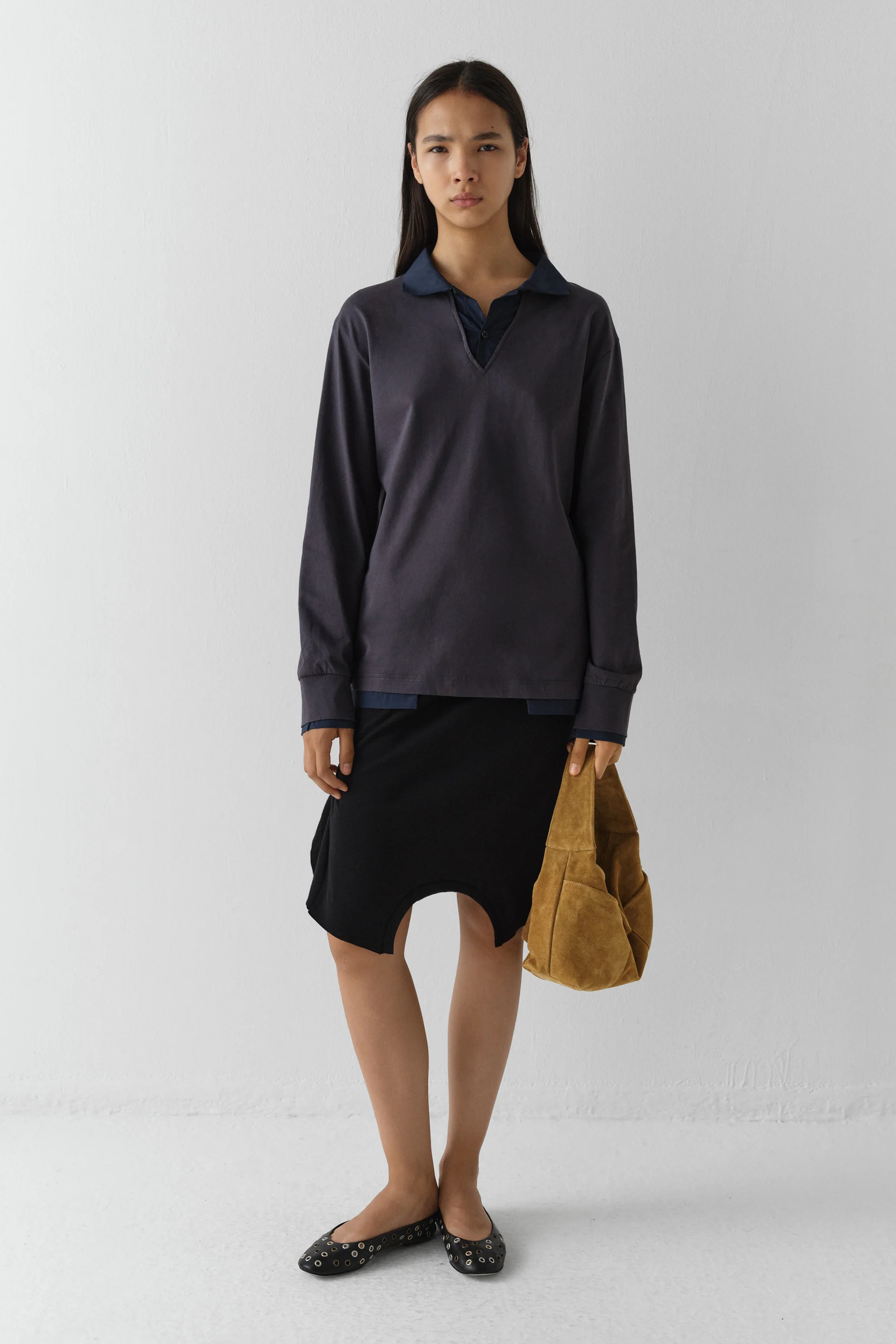 Luis LS Polo Grey/ Navy_4