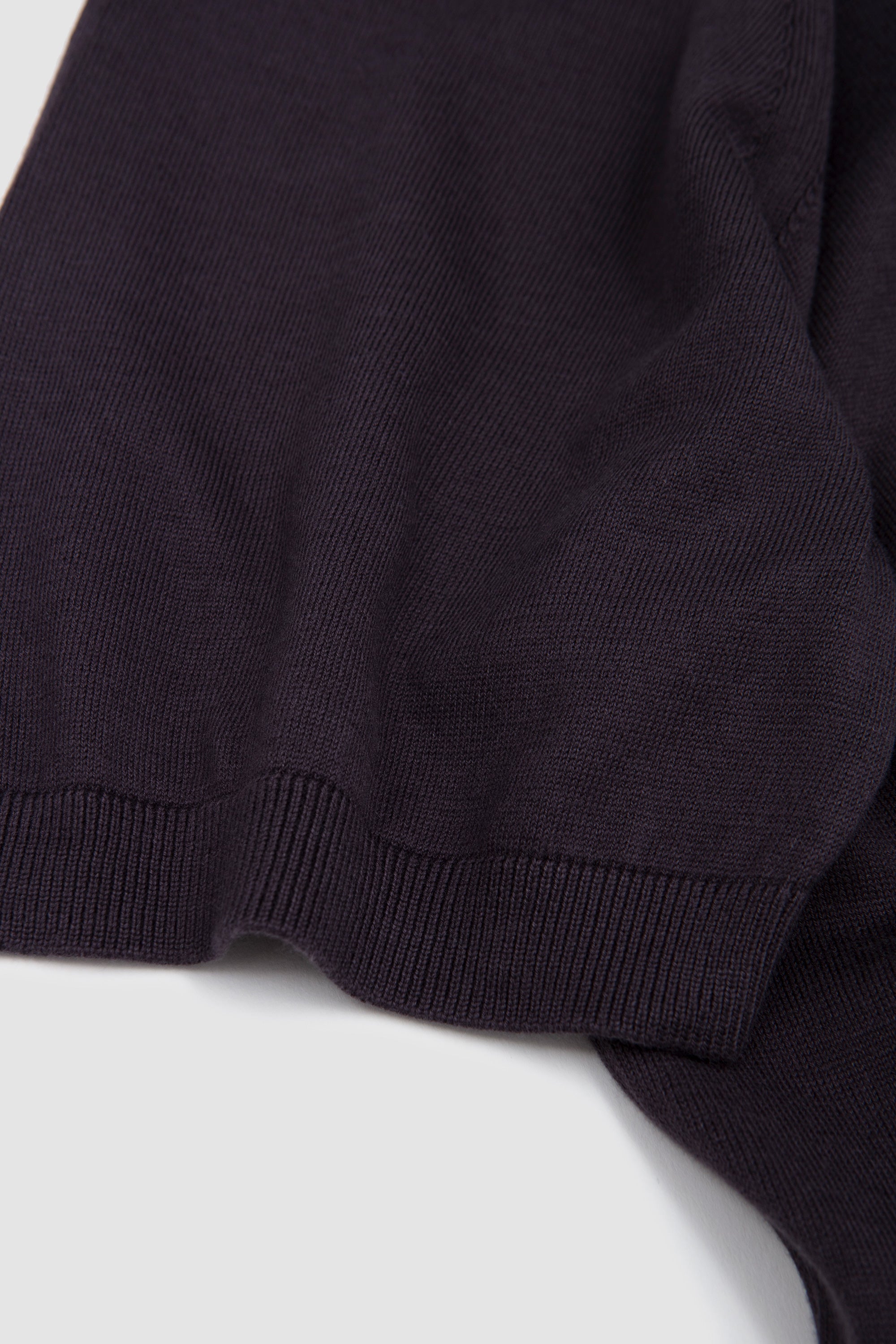 Suvin Cotton Polo Shirt Eggplant