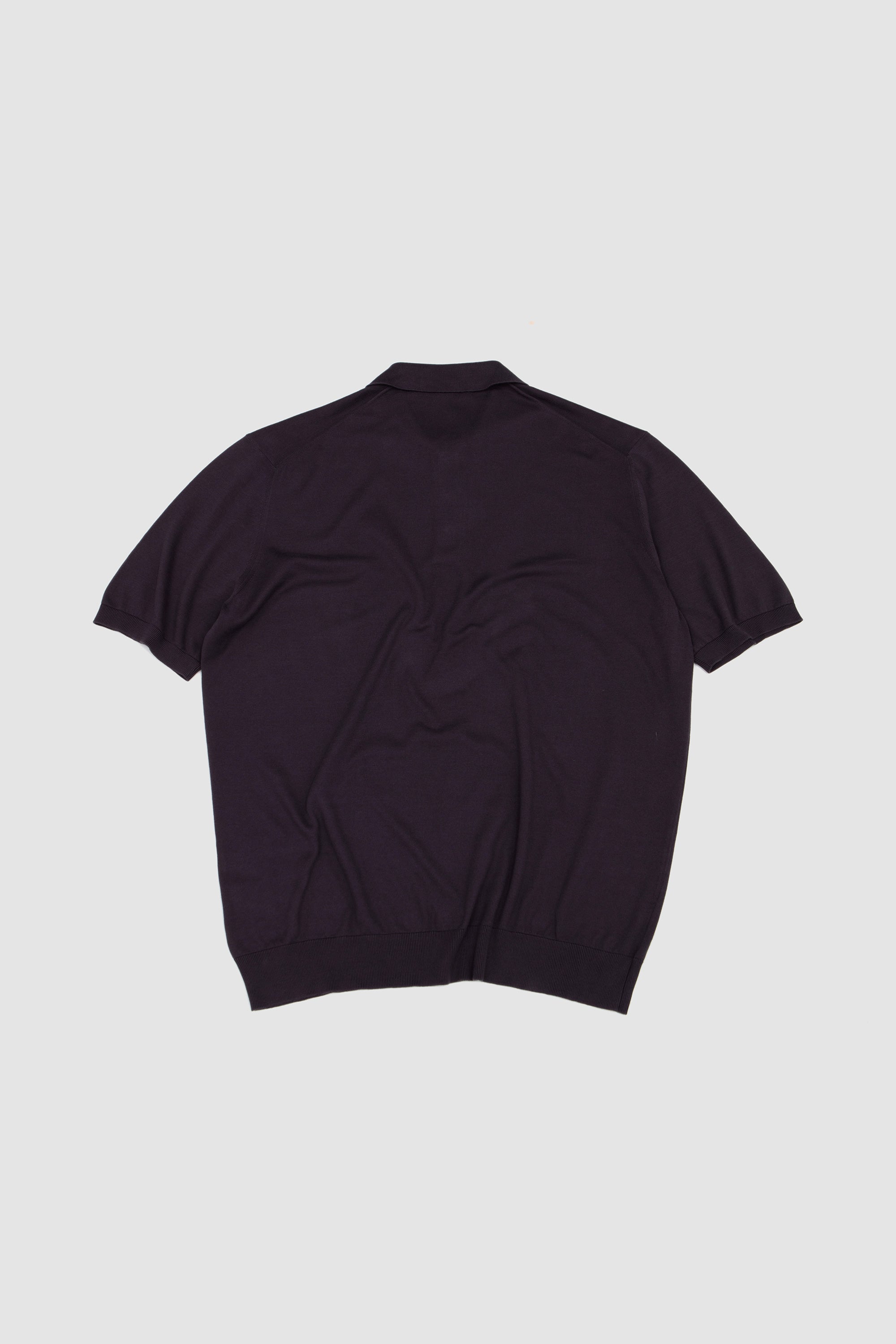 Suvin Cotton Polo Shirt Eggplant_4
