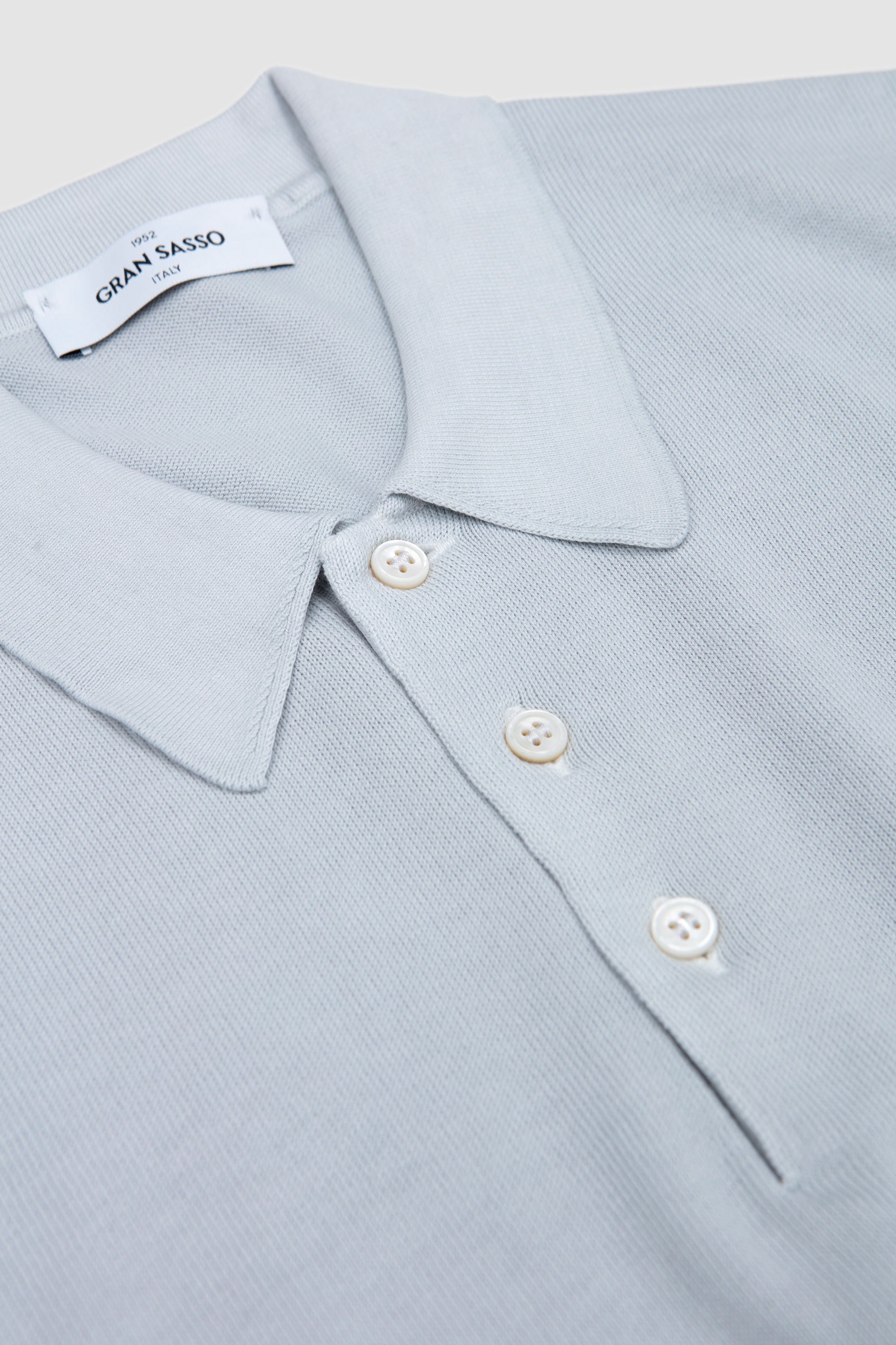 Egyption Cotton Polo Neck Sweater Soft Blue_2