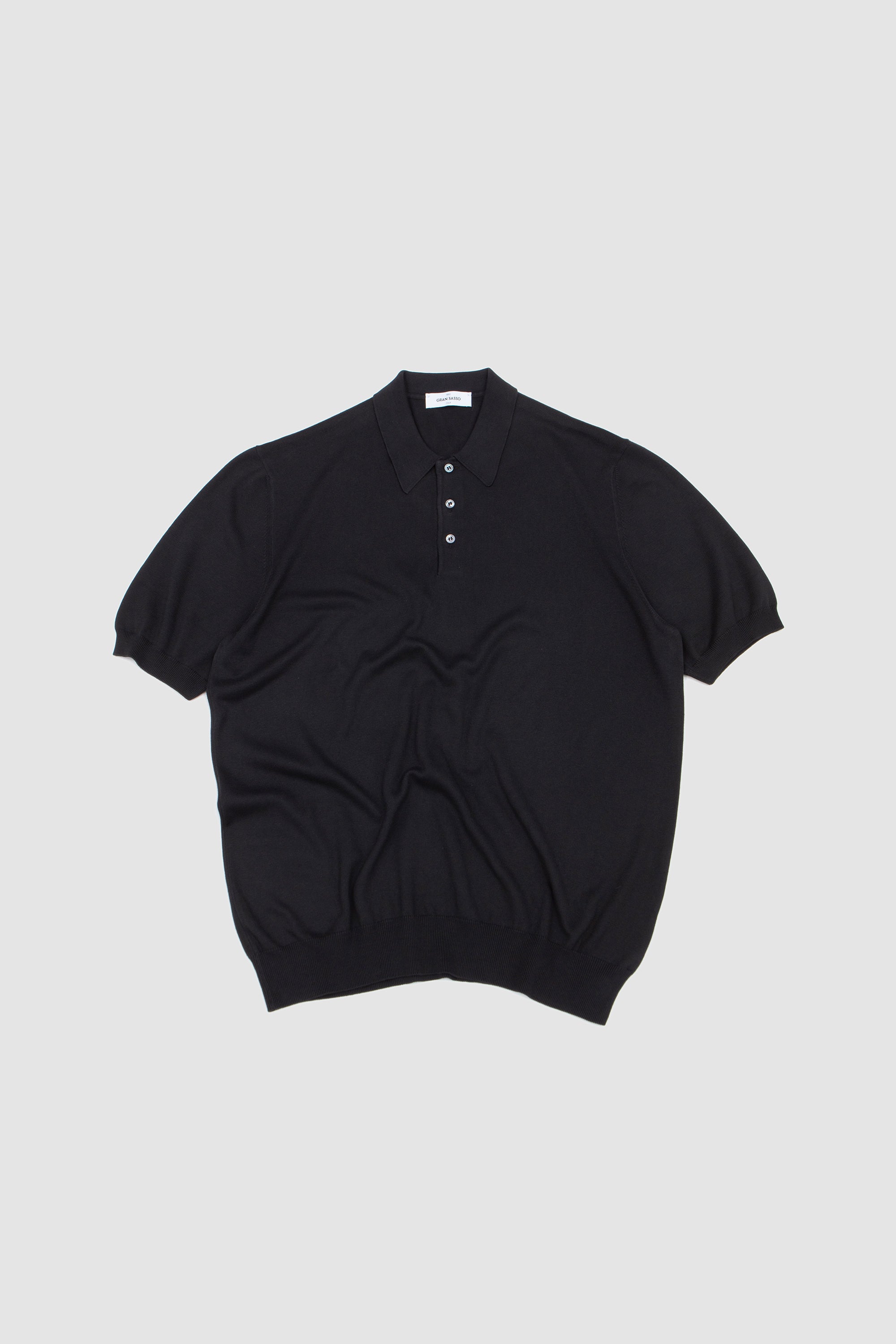 Egyption Cotton Polo Neck Sweater Navy_1