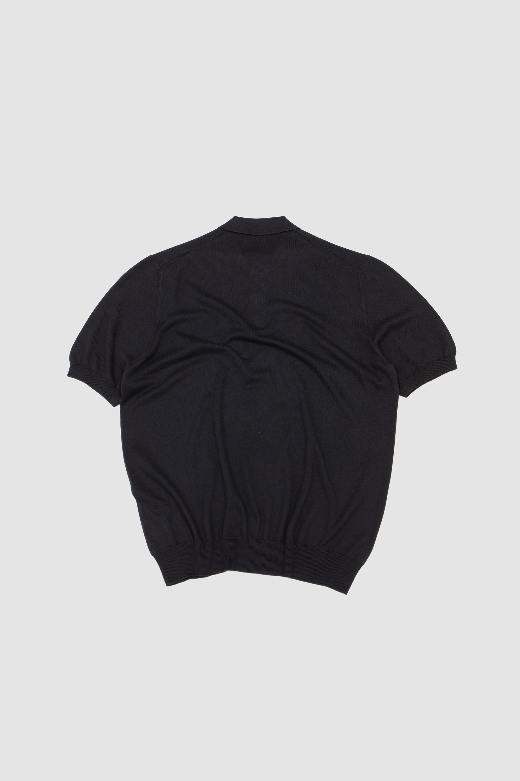 Egyption Cotton Polo Neck Sweater Navy_4