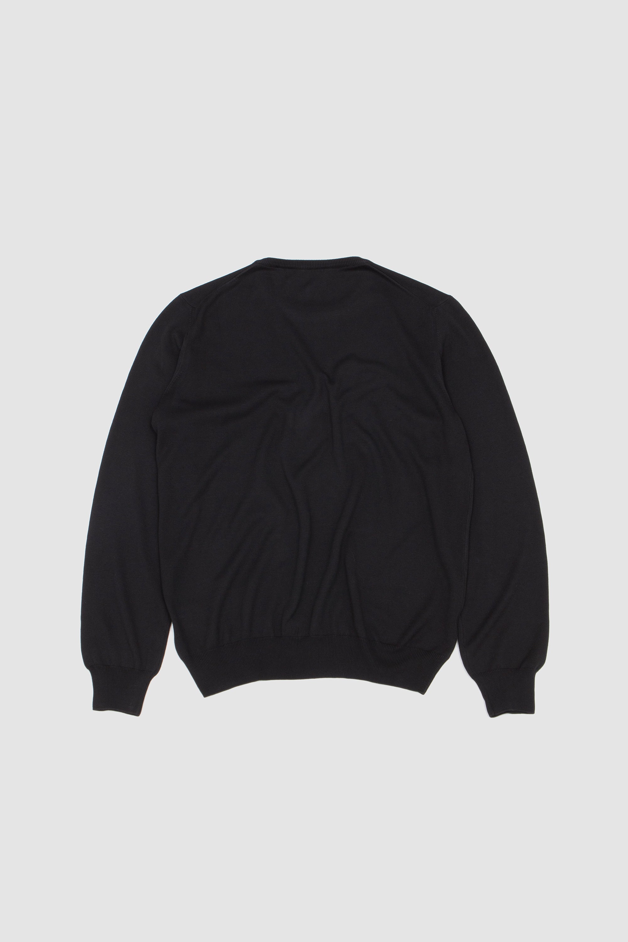 Egyption Cotton Crew Neck Sweater Black_4