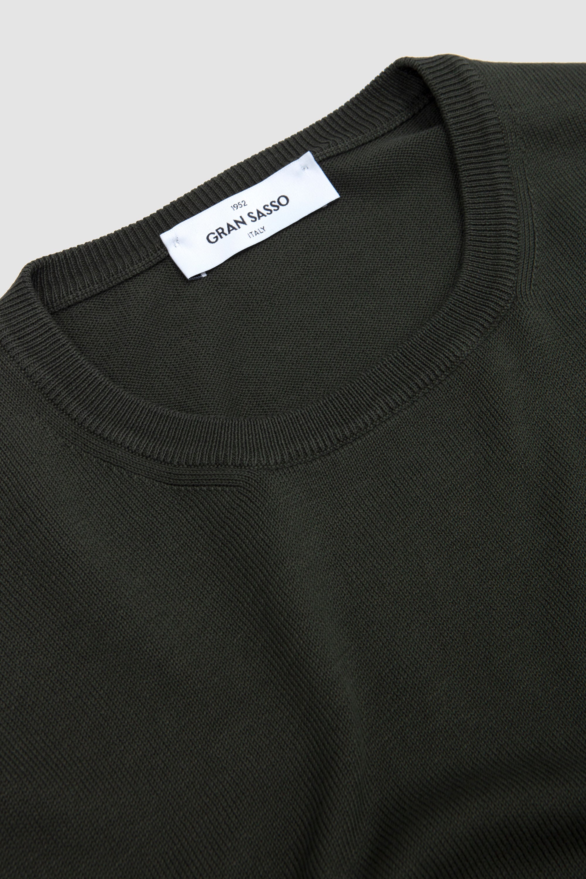 Egyption Cotton Crew Neck Sweater Green_2