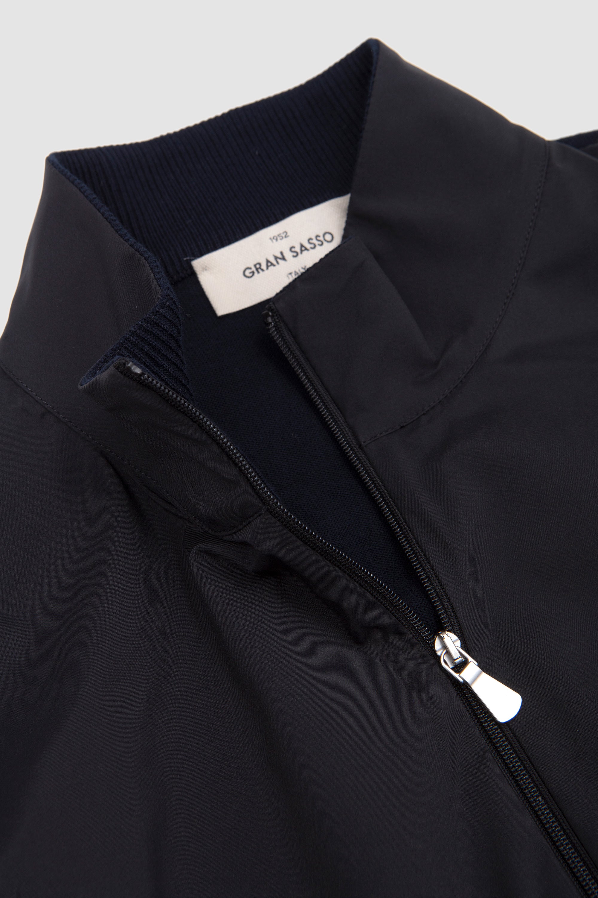 Organic Cotton Zip-Up Jacket Navy_2
