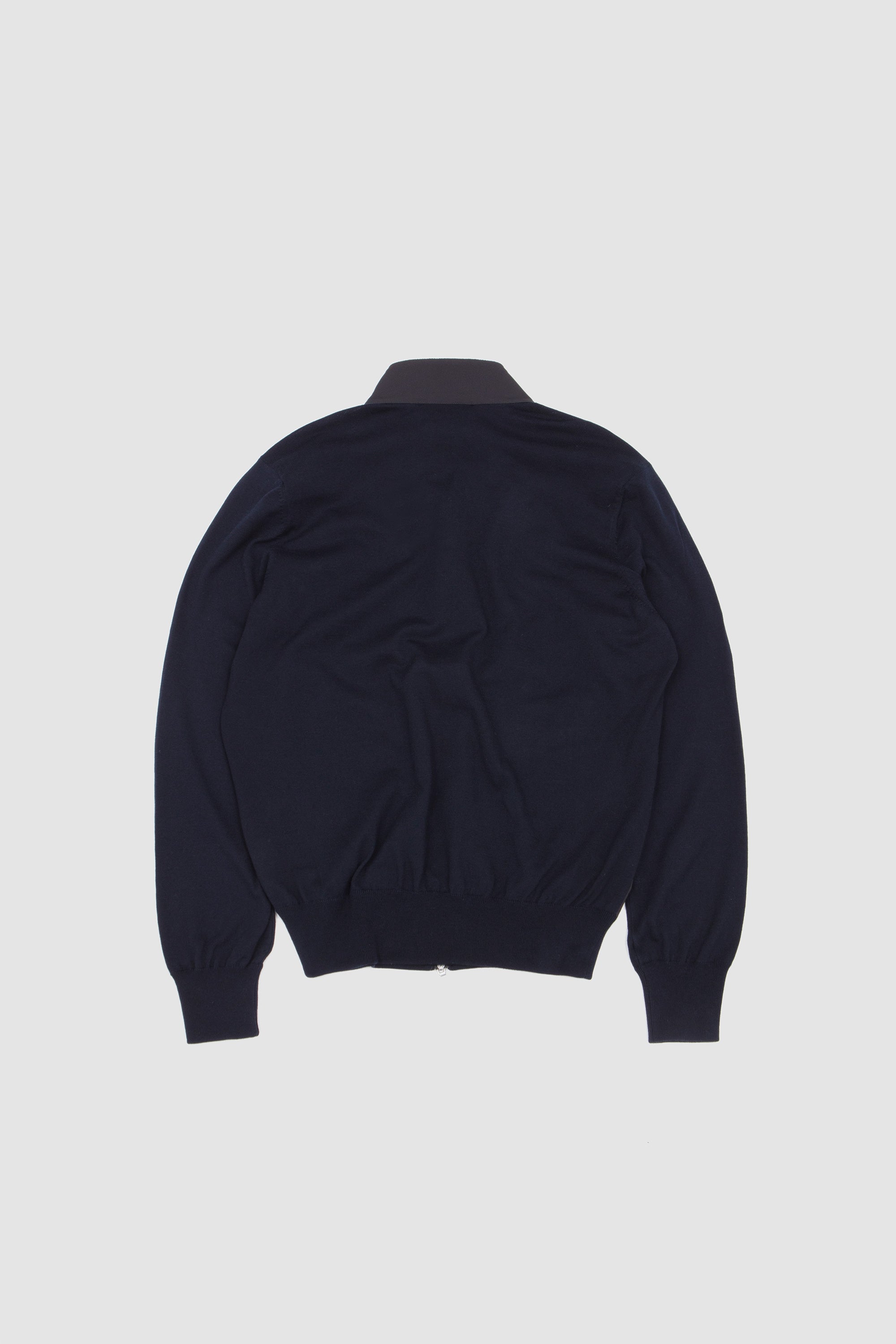 Organic Cotton Zip-Up Jacket Navy_4