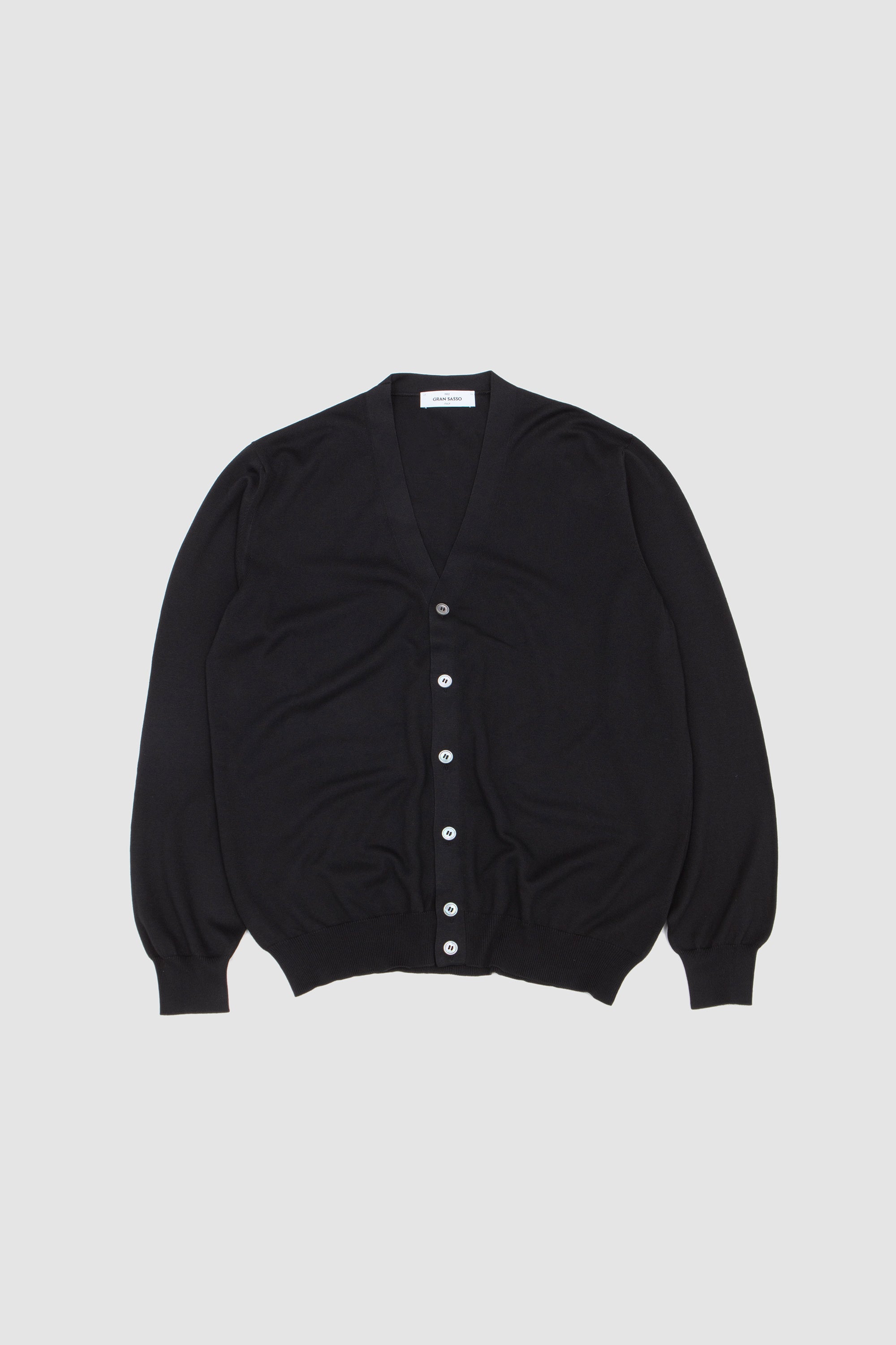 Egyption Cotton Cardigan Black
