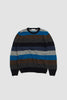 SPORTIVO STORE_Boucle' Crew Neck Sweater Multli Stripe Blue