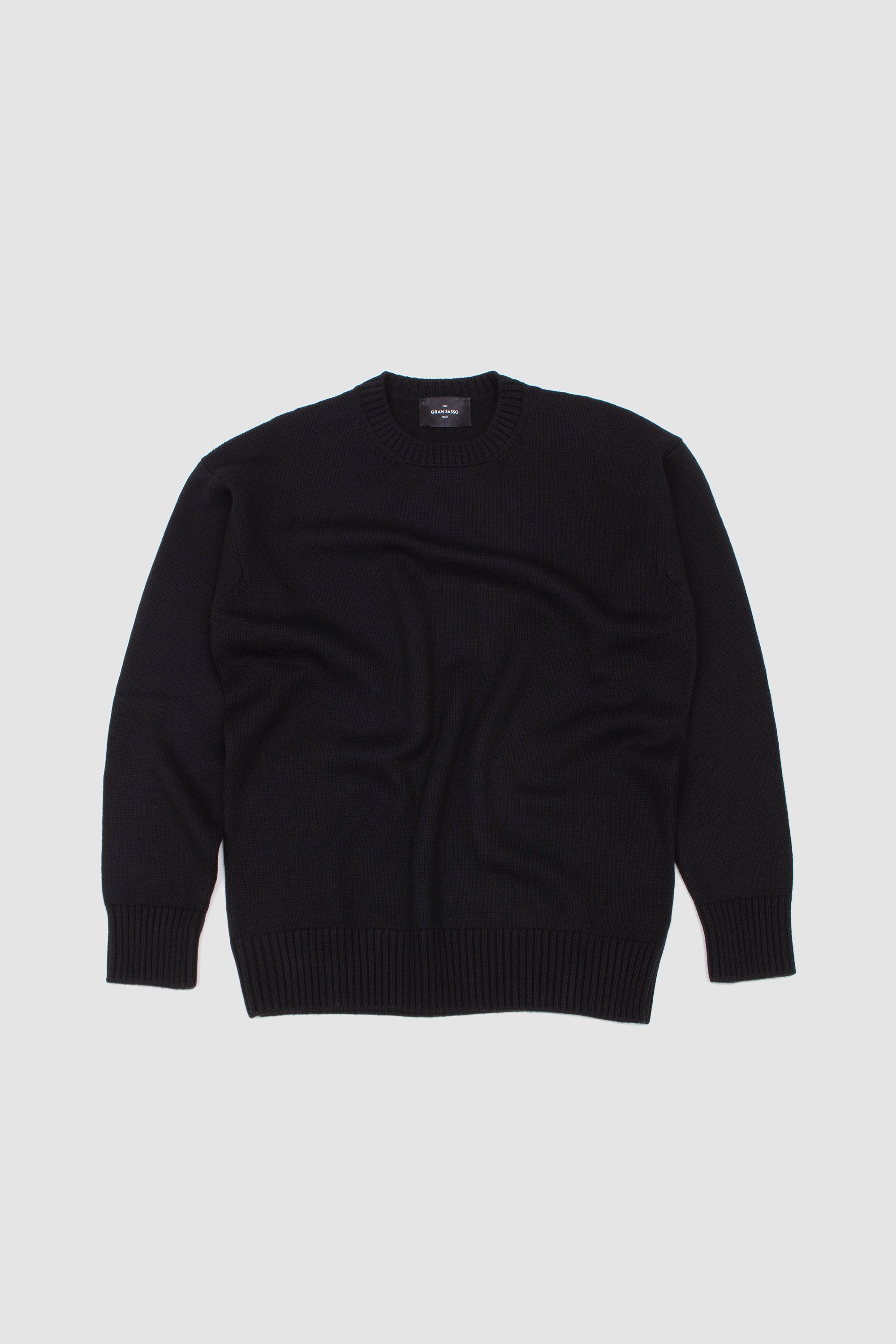 Extra Merinos Crew Neck Sweater Black
