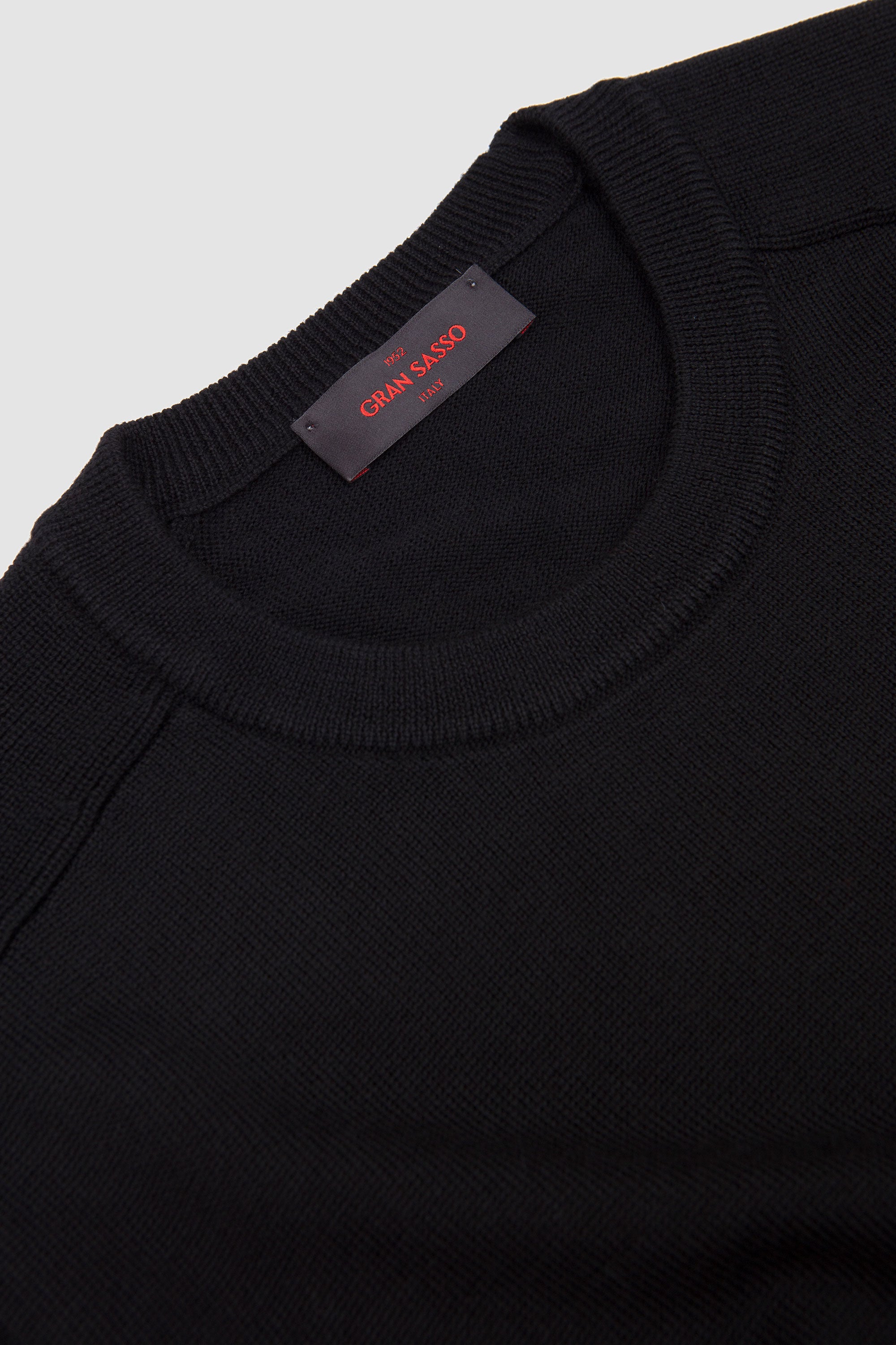 Rain Wool Crew Neck Sweater Black_7