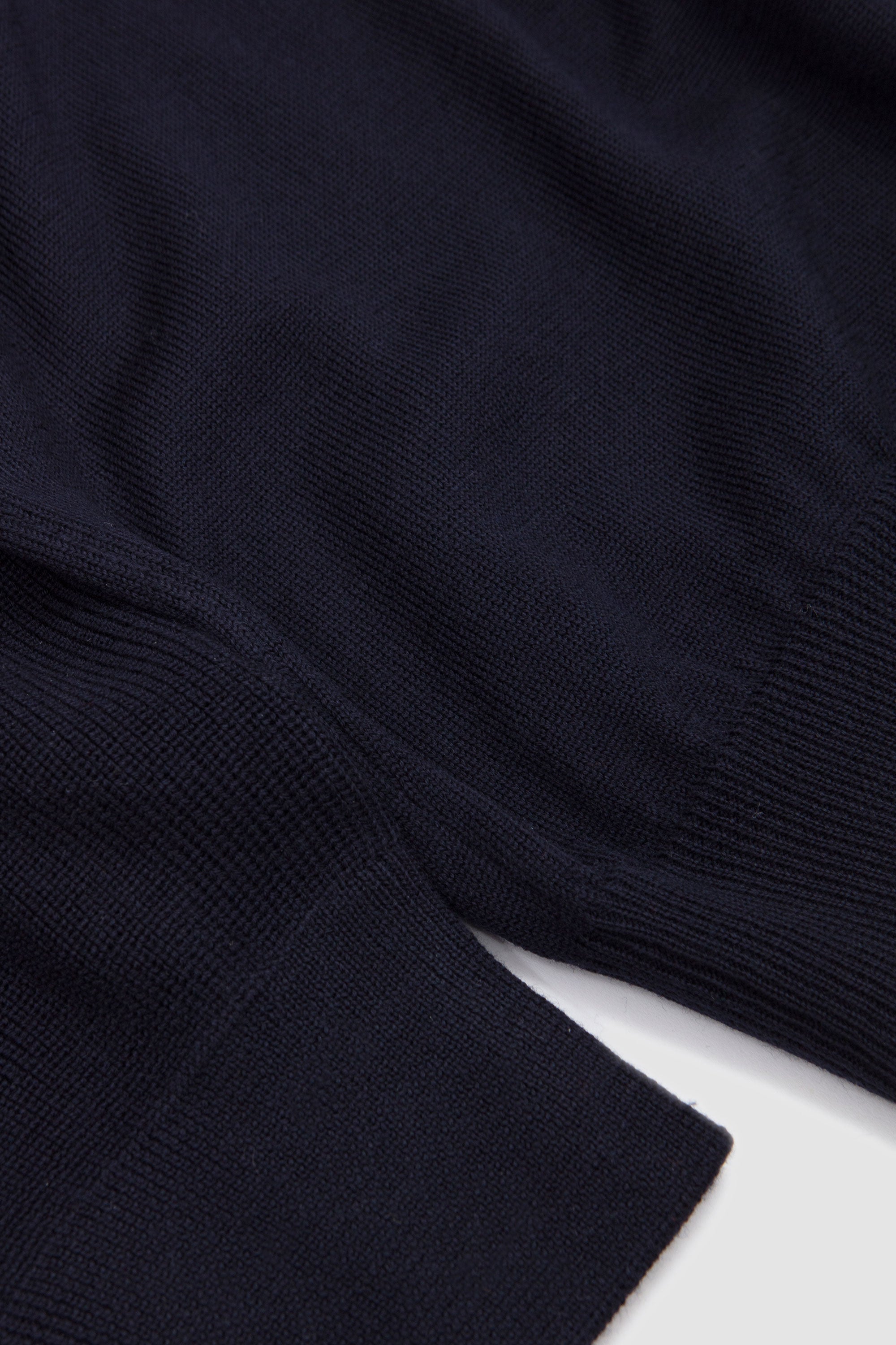 Rain Wool Crew Neck Sweater Navy