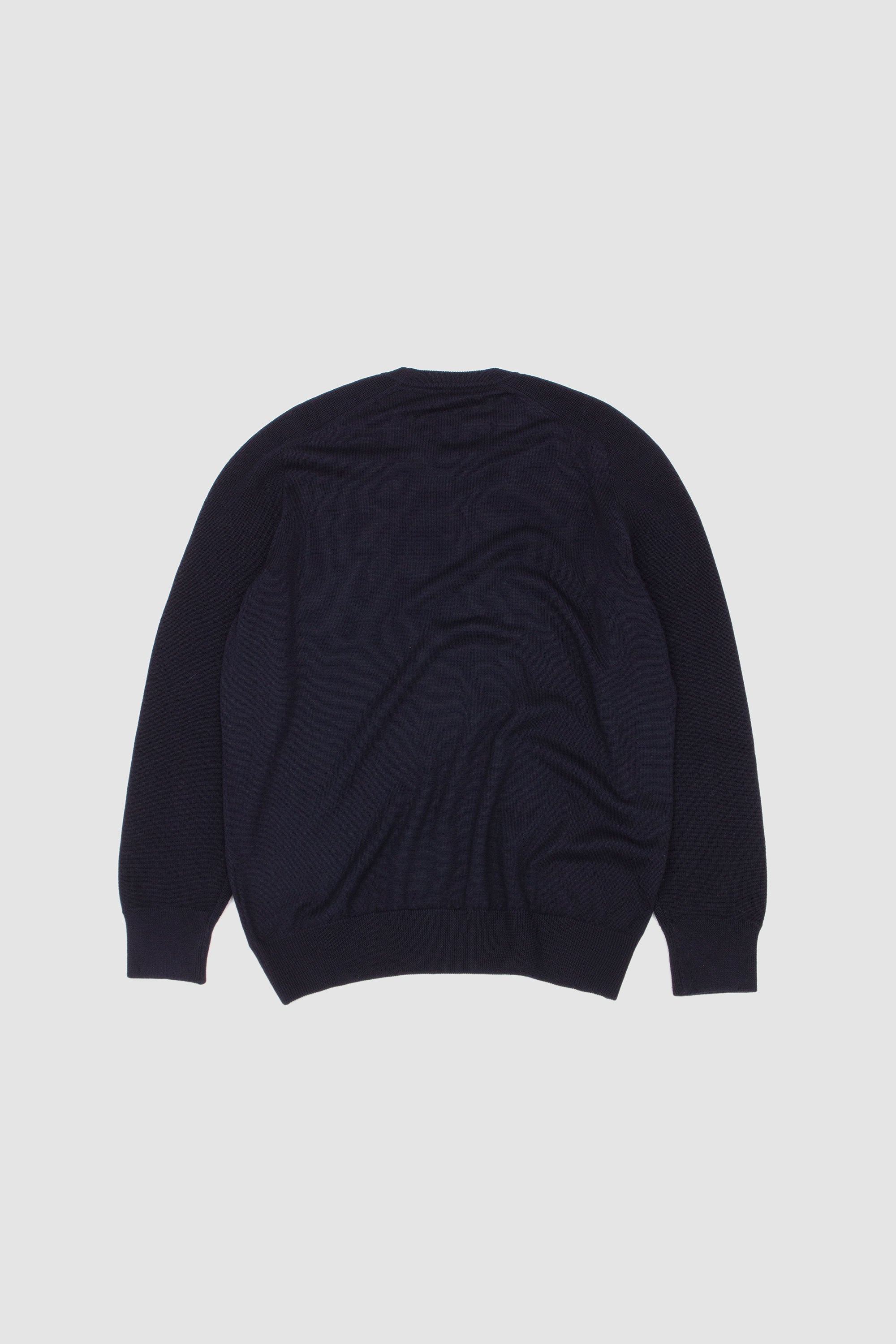 Rain Wool Crew Neck Sweater Navy_4