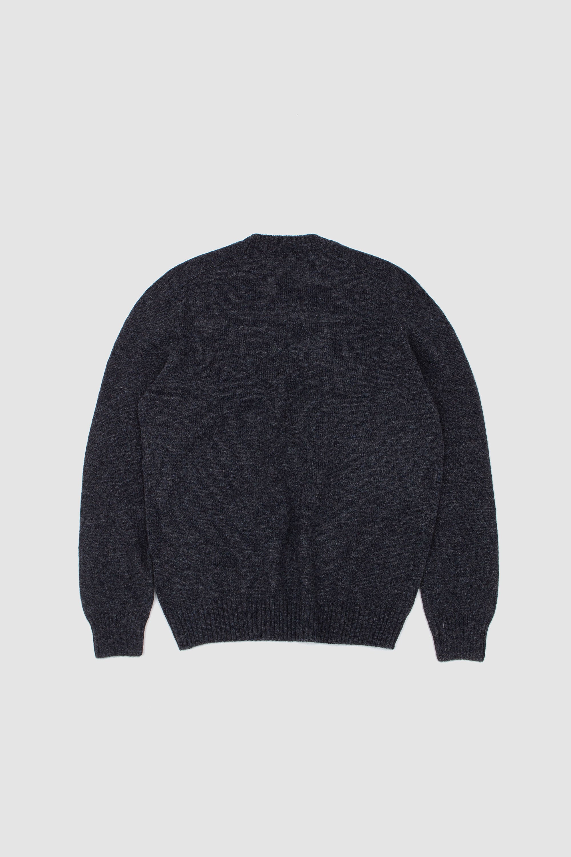 Shetland Crew Neck Sweater Athracite Melange_4