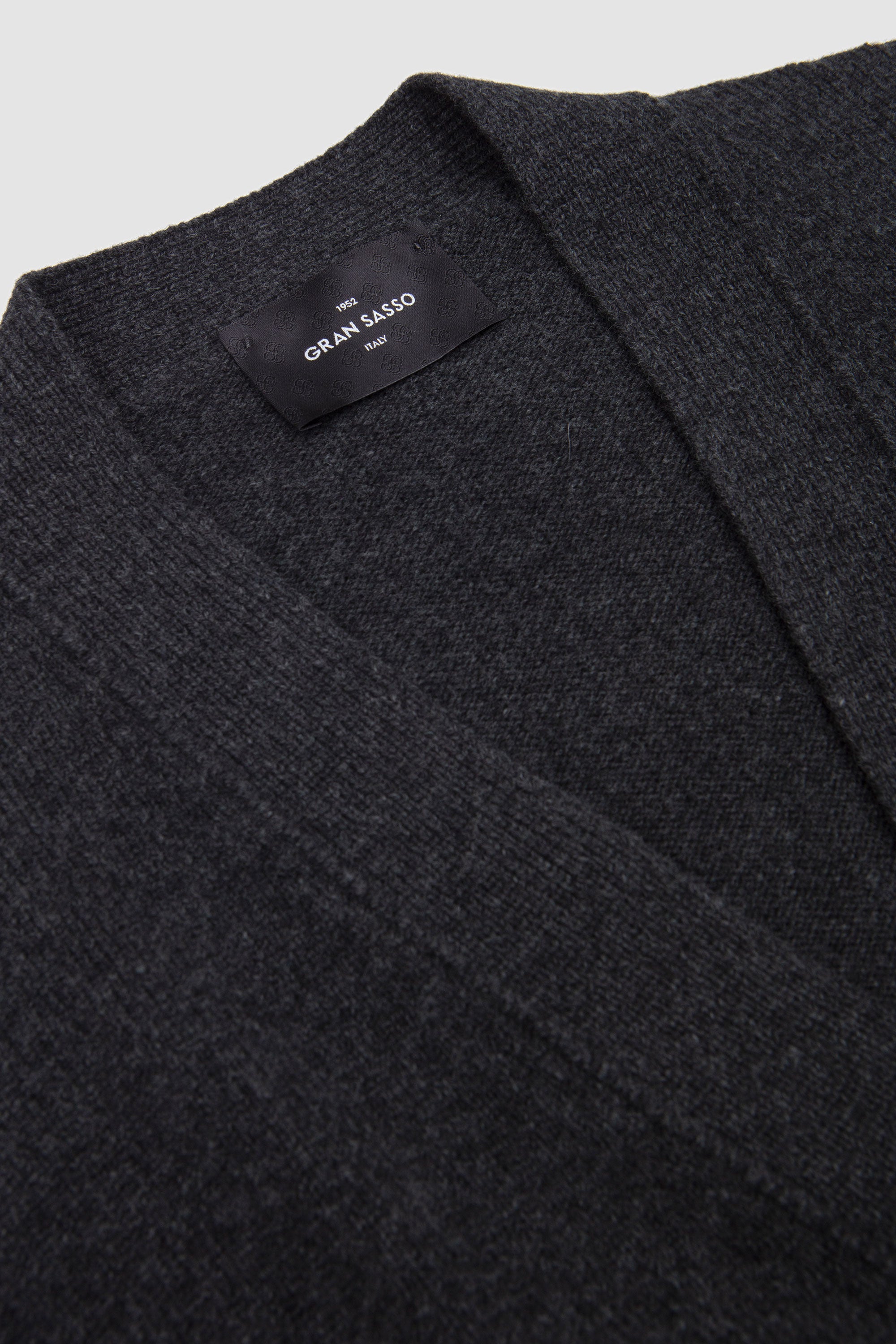 Super Geelong V Cardigan Brown Anthracite Melange