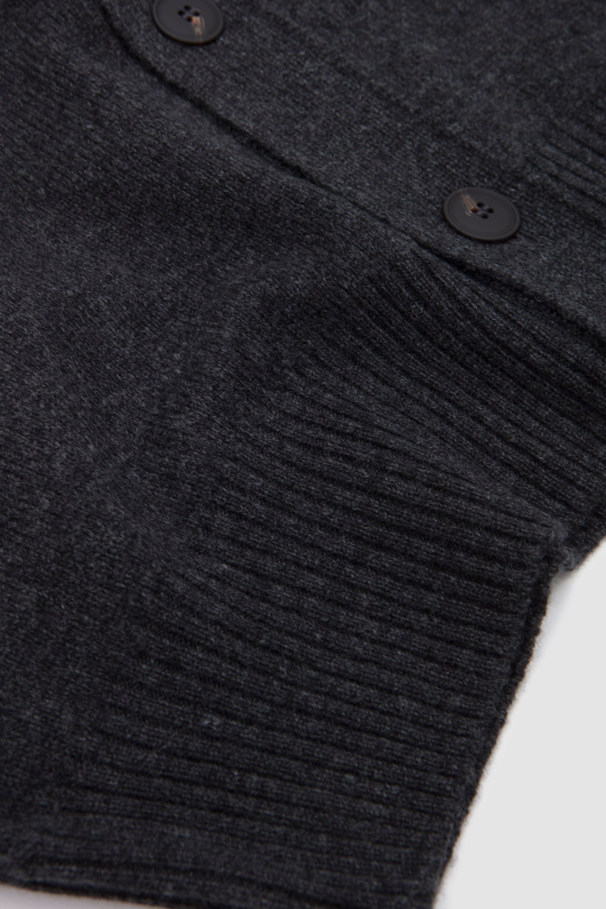 Super Geelong V Cardigan Brown Anthracite Melange