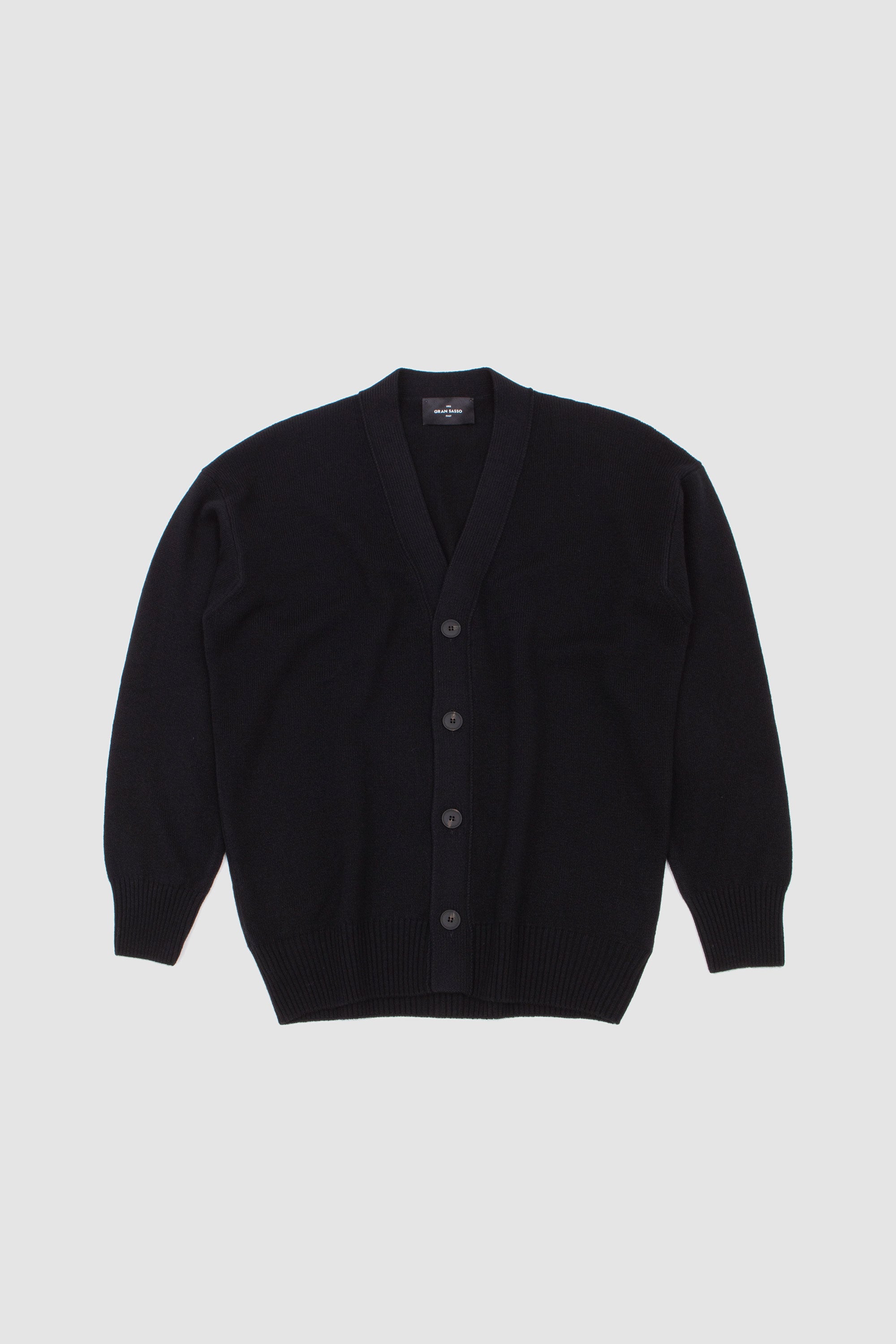 Super Geelong V Cardigan Black_1