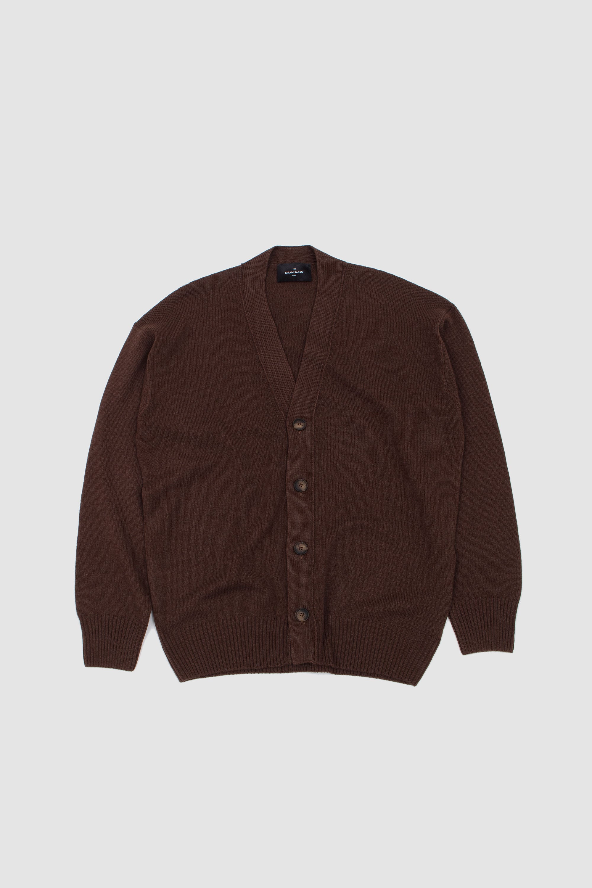 Super Geelong V Cardigan Brown_1