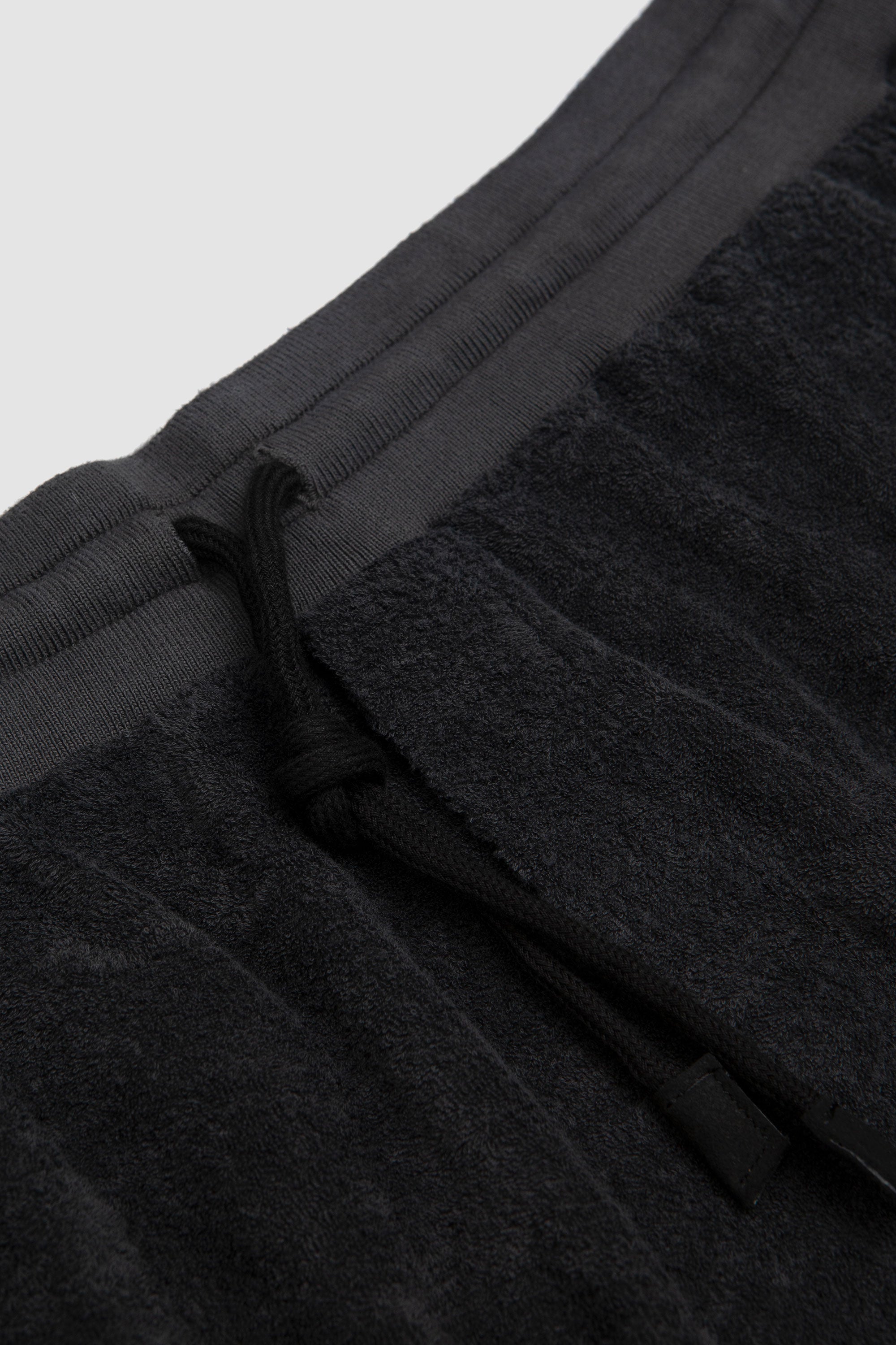 Towel Fleece Half-Zip Polo & Shorts Charcoal_4