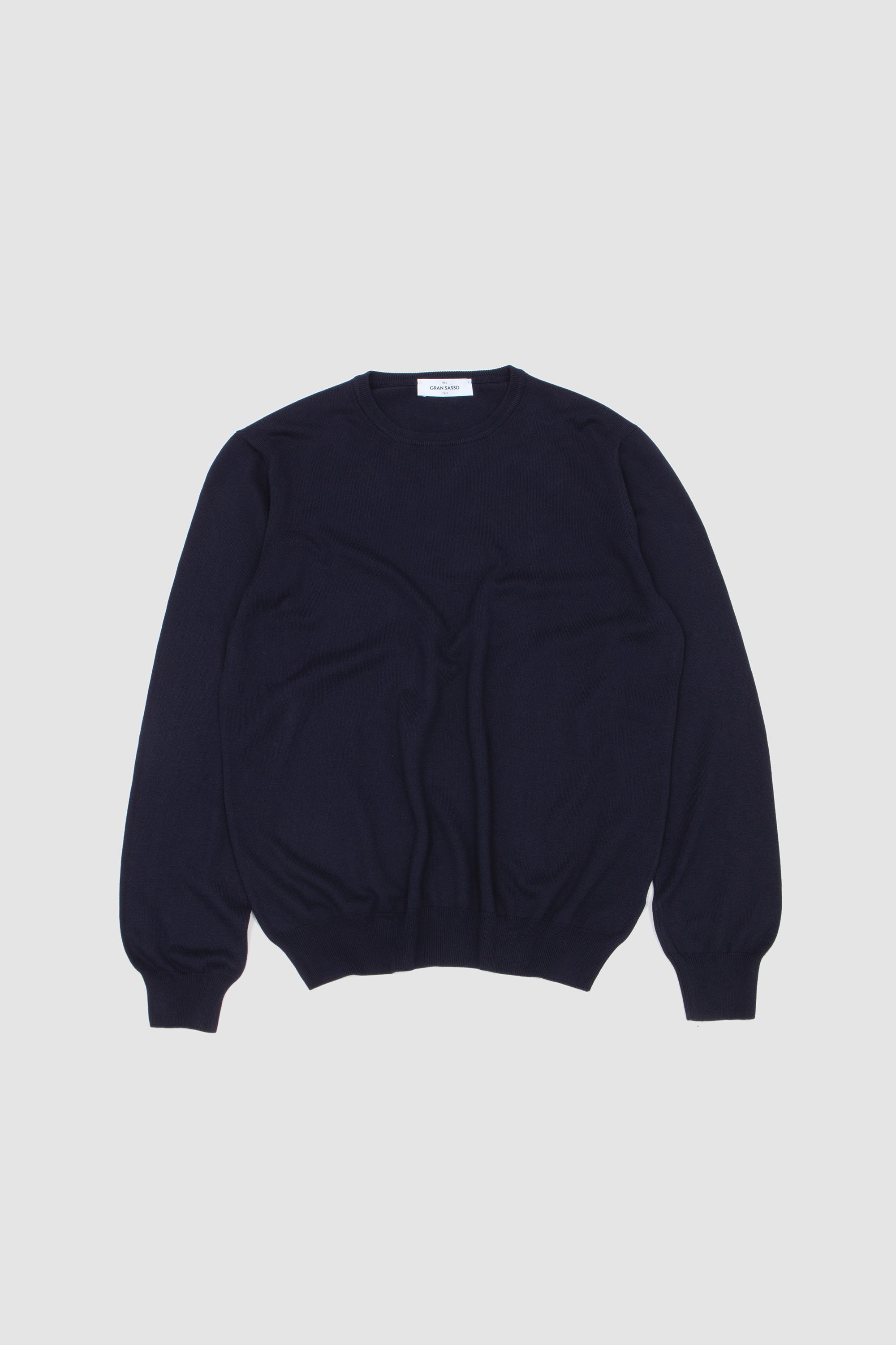 Egyption Cotton Crew Neck Sweater Navy_1