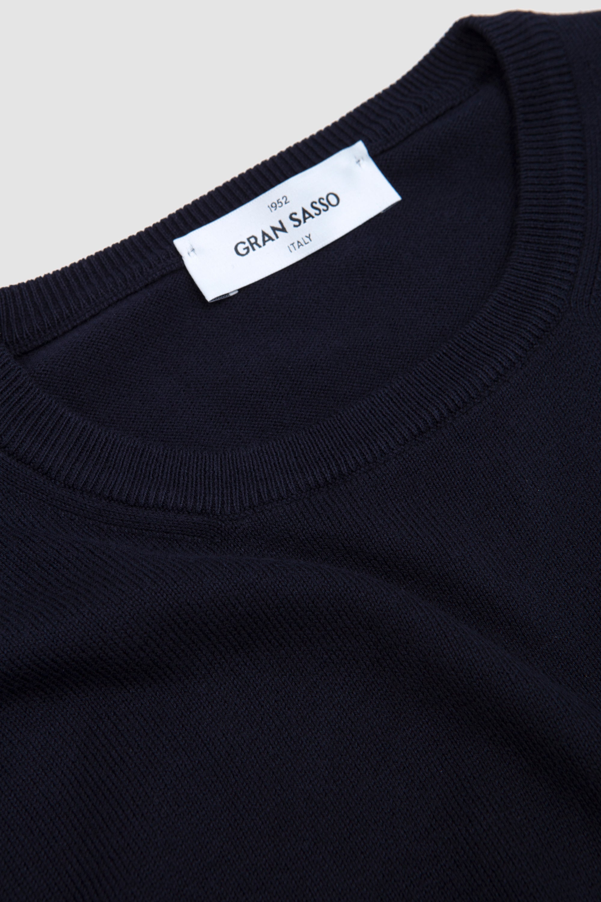 Egyption Cotton Crew Neck Sweater Navy_2