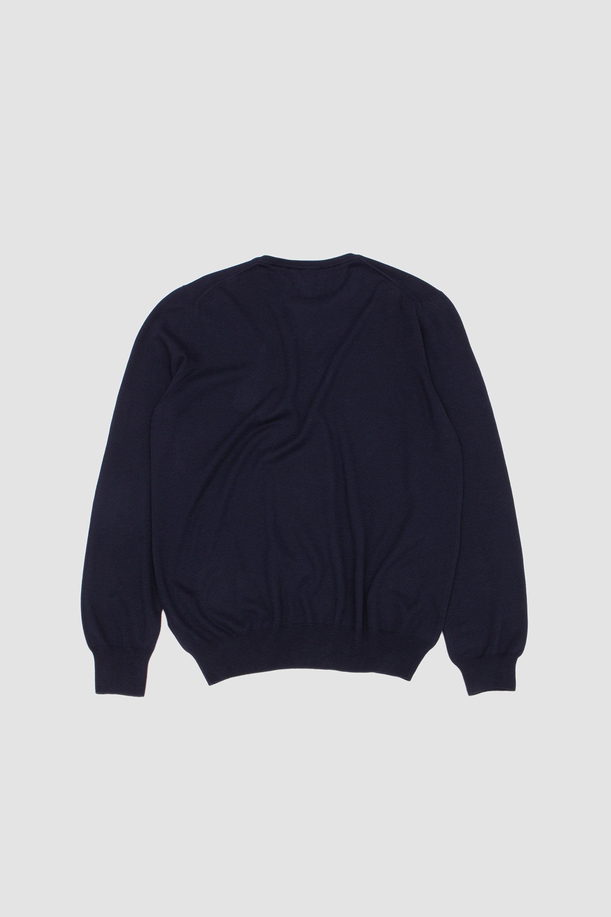 Egyption Cotton Crew Neck Sweater Navy_4