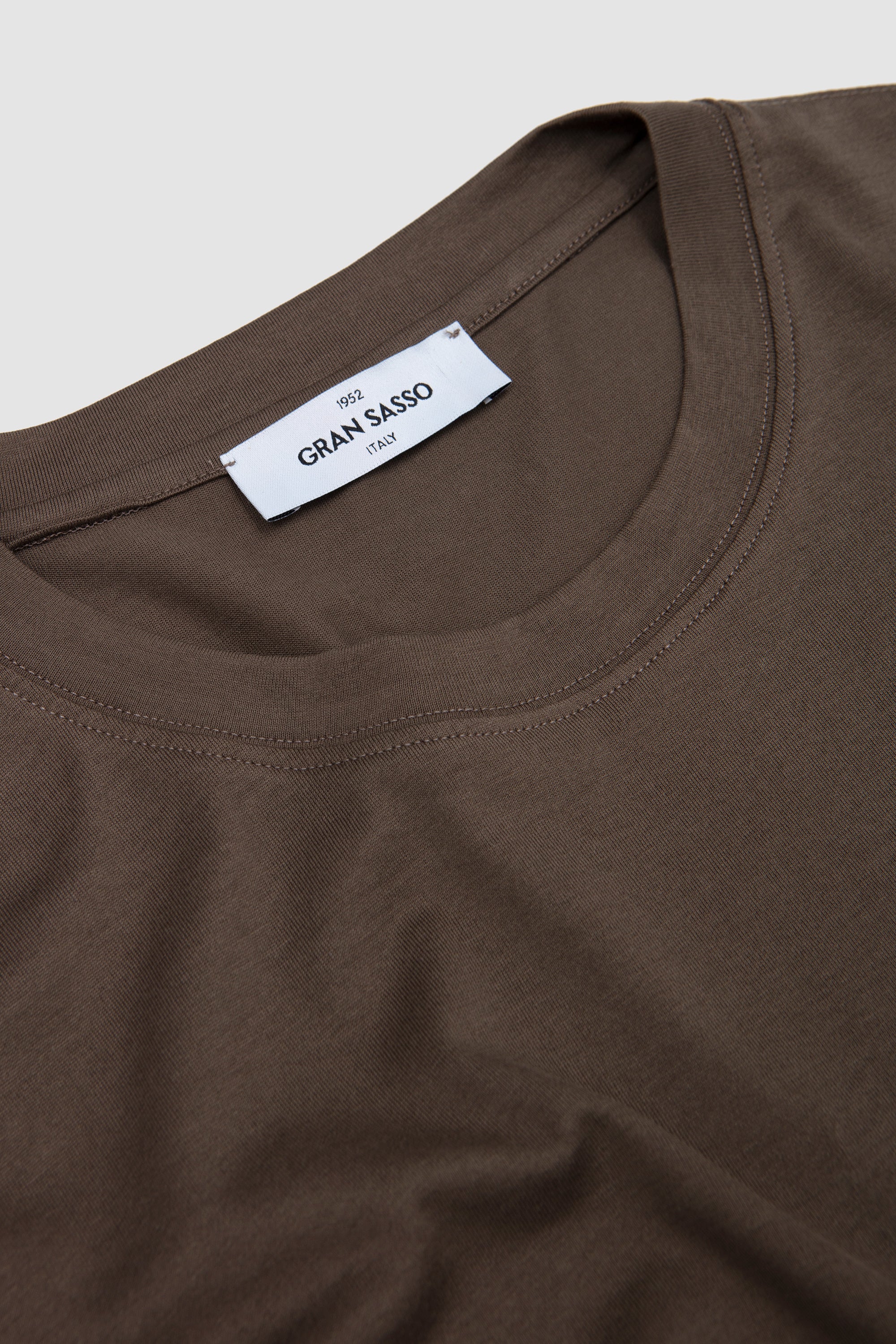 Crew Neck T-Shirt Khaki_2