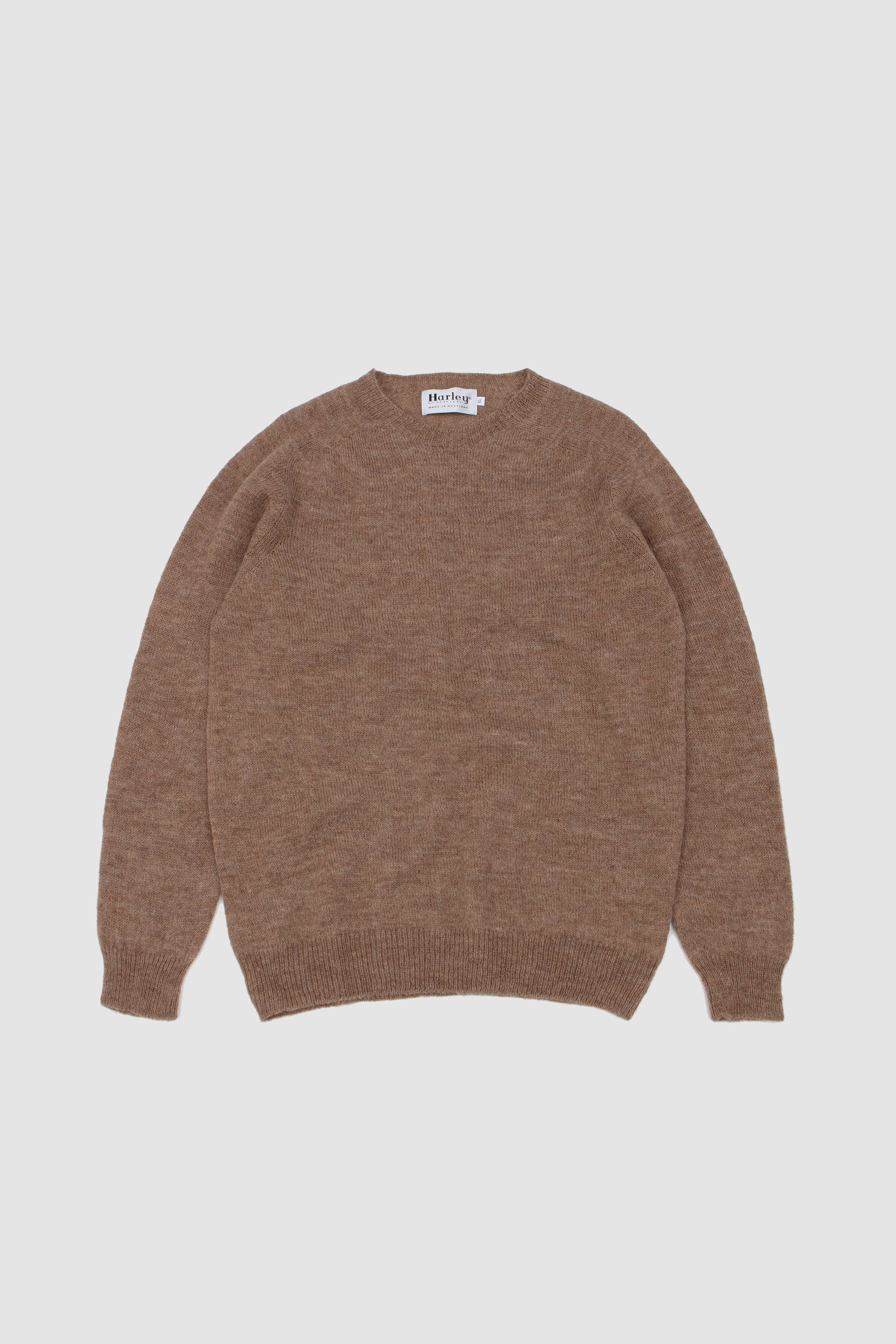 SPORTIVO [Flat cord yarn wide rib boat neck pull over dusty