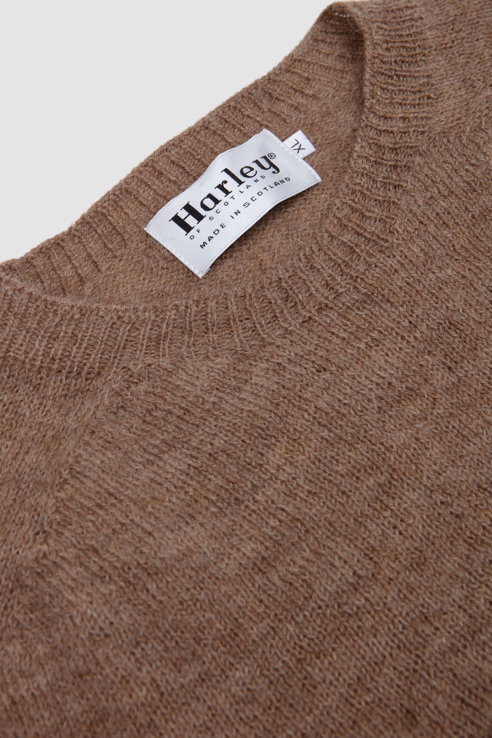 1 Ply Crew Neck Sweater Fawn