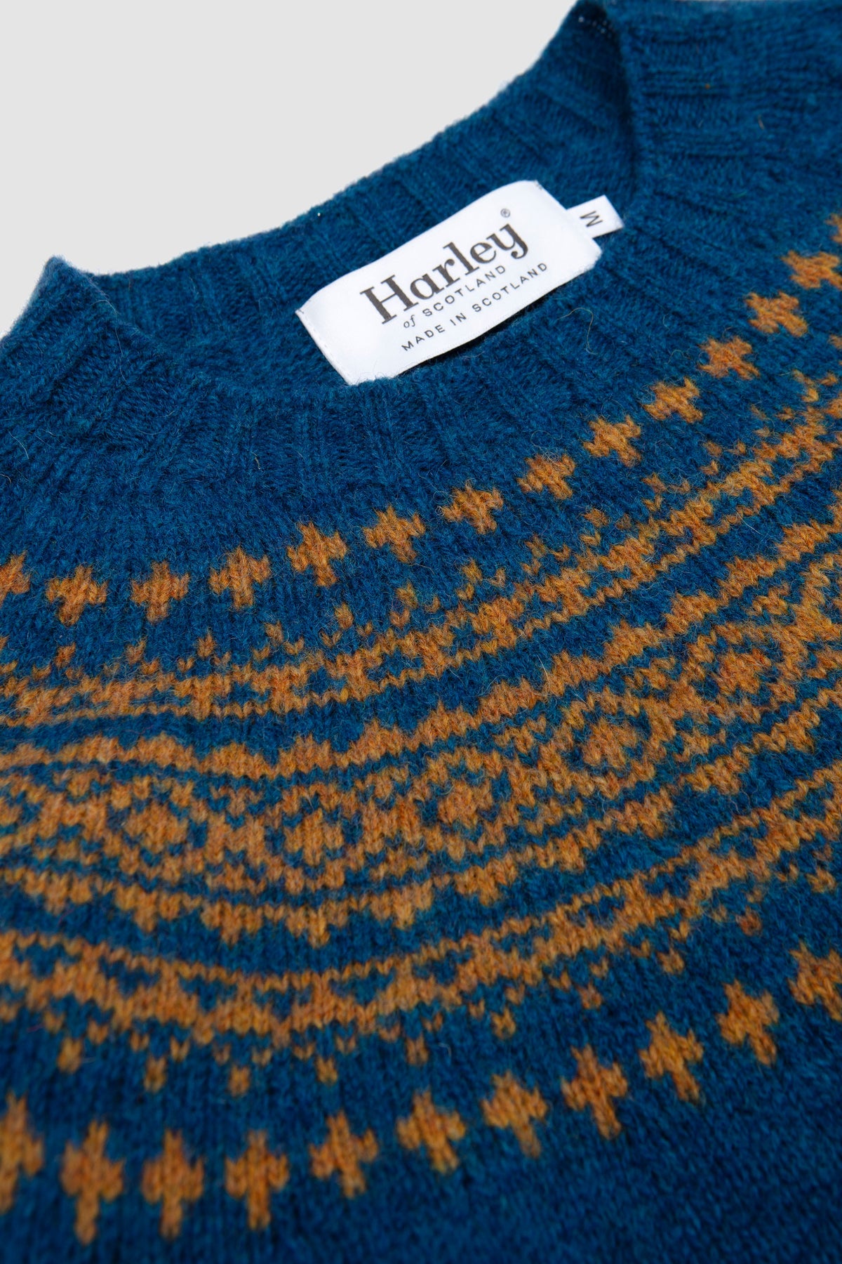 2 Col Yoke Crew Neck Sweater Neptune/ Golddust_2