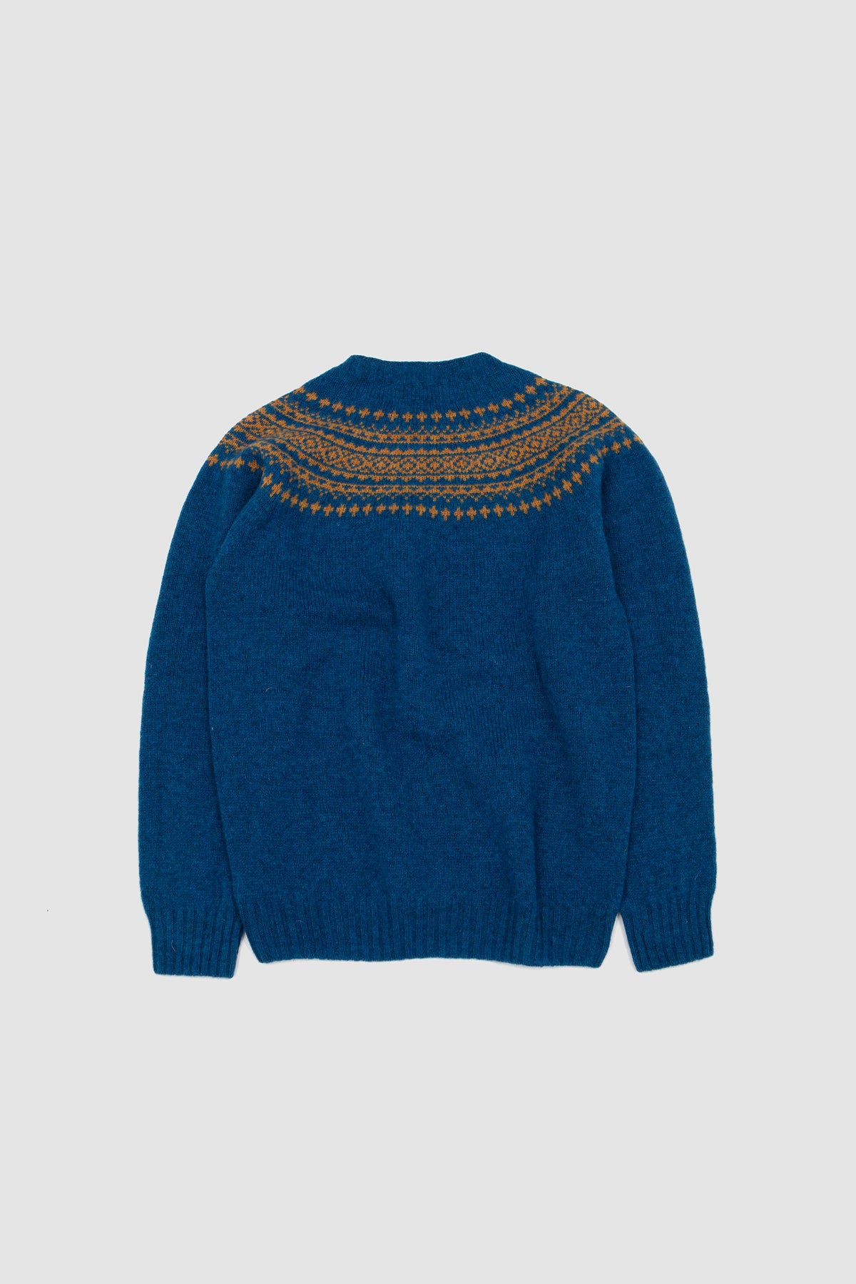 2 Col Yoke Crew Neck Sweater Neptune/ Golddust_4