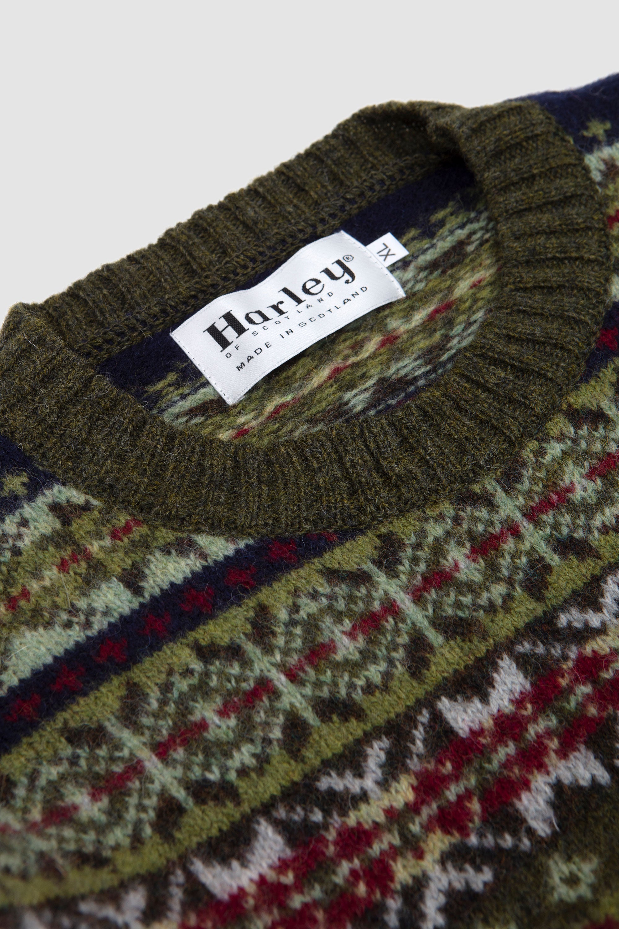 All Over Fair Isle Crew Sweater Scots Pine 25_2