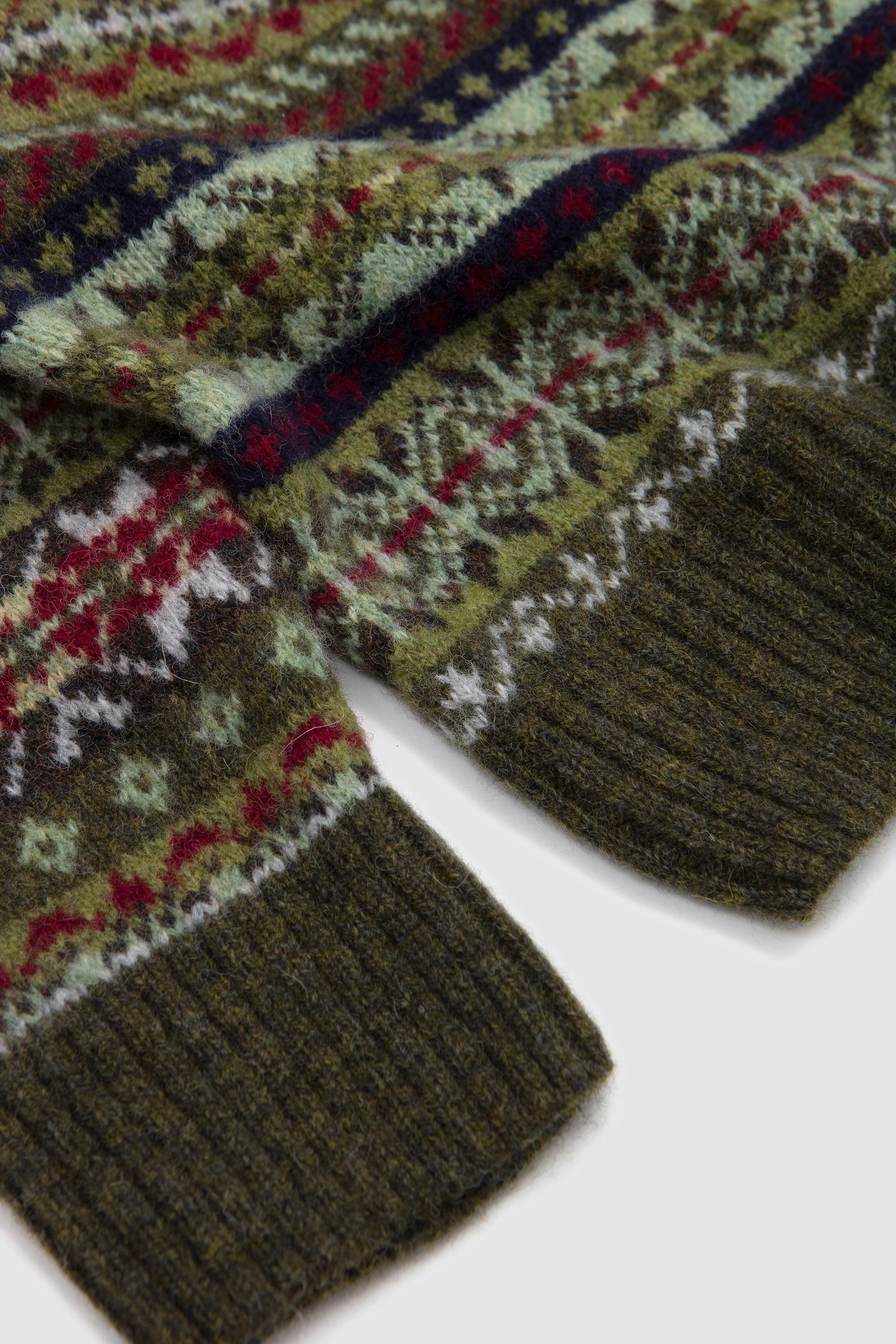 All Over Fair Isle Crew Sweater Scots Pine 25_3