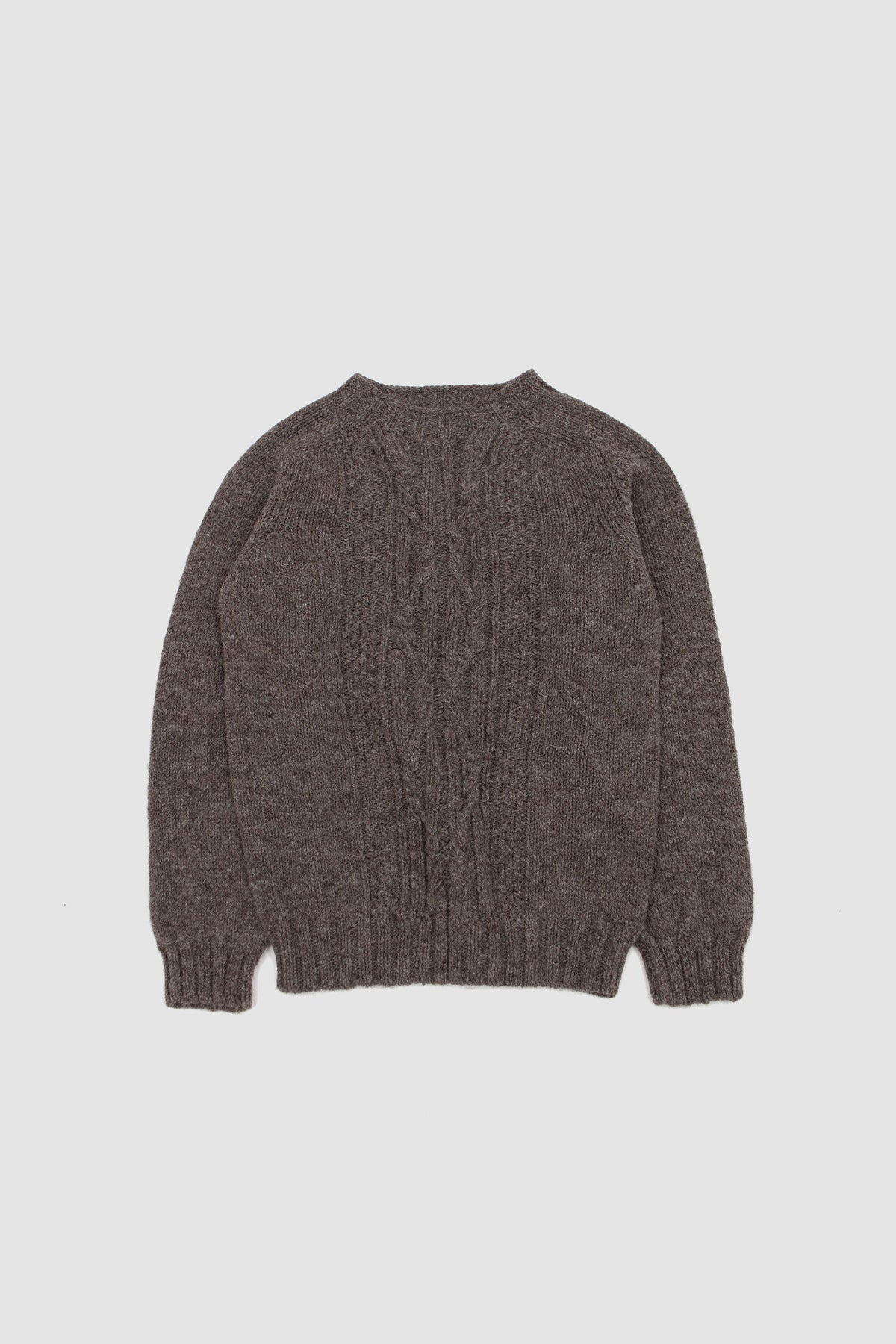 Crew Sweater with Cable Design Hebridean_1