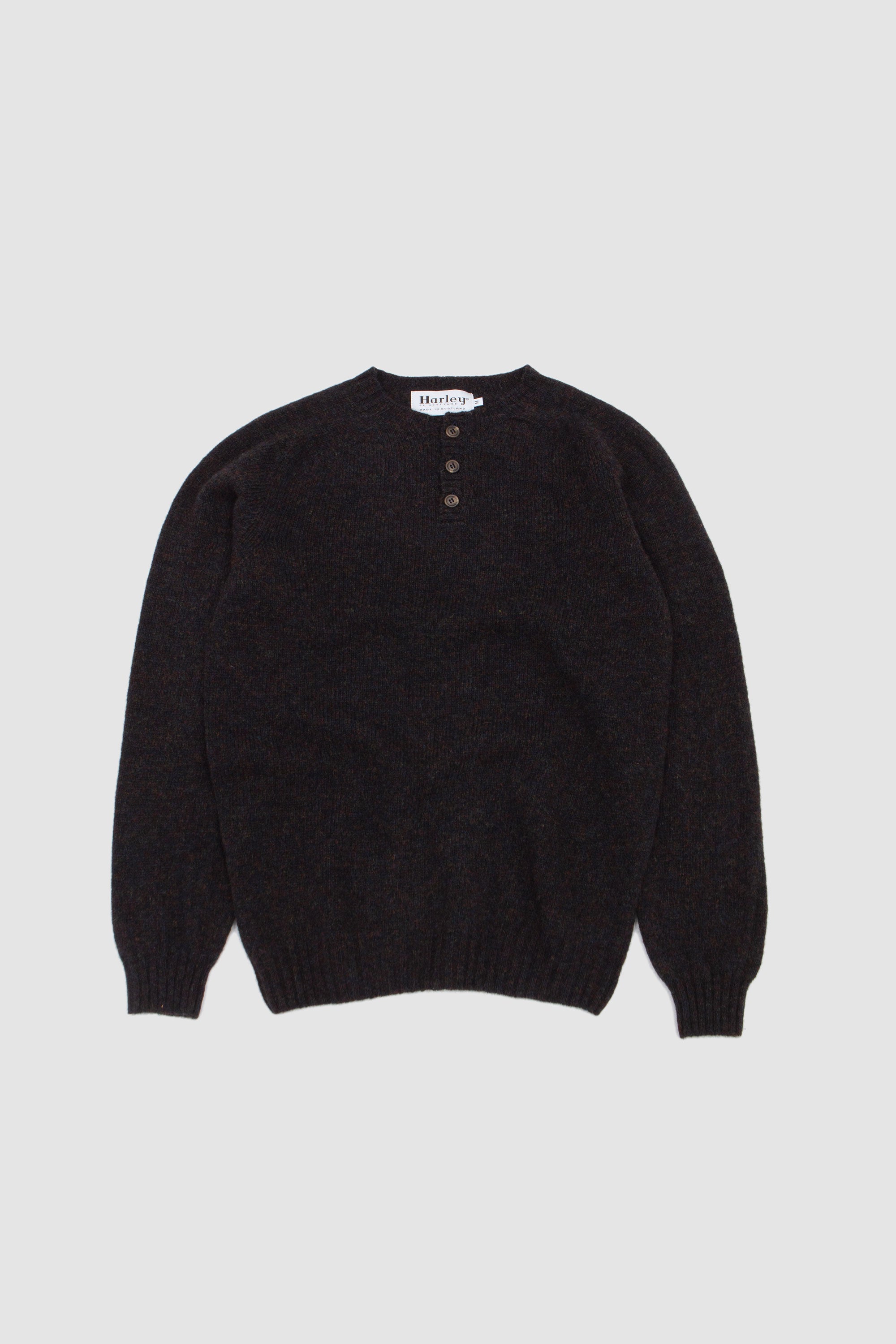 Henley Neck Sweater Volcano