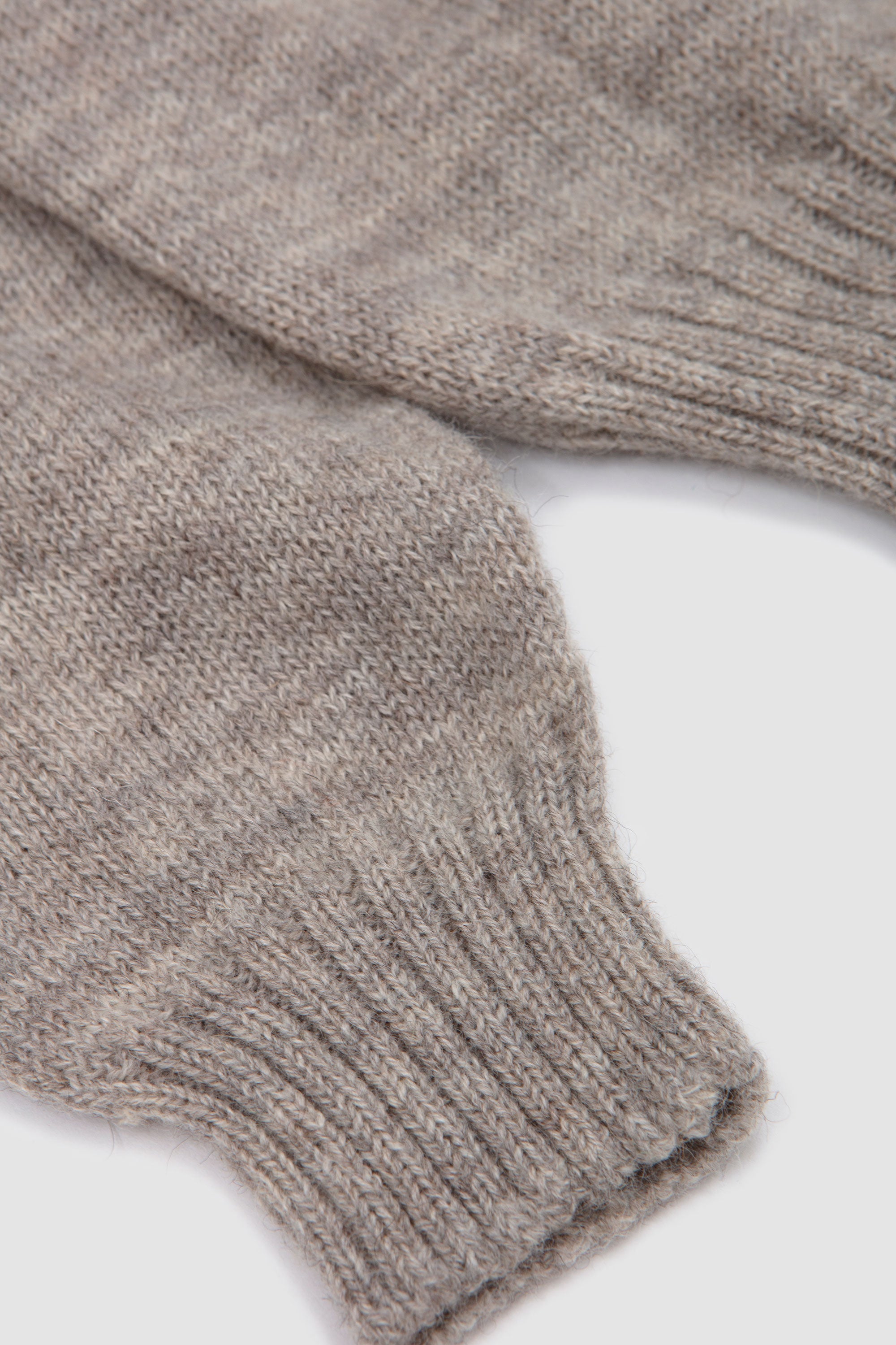 Saddle Shoulder Crew Neck Sweater Silver