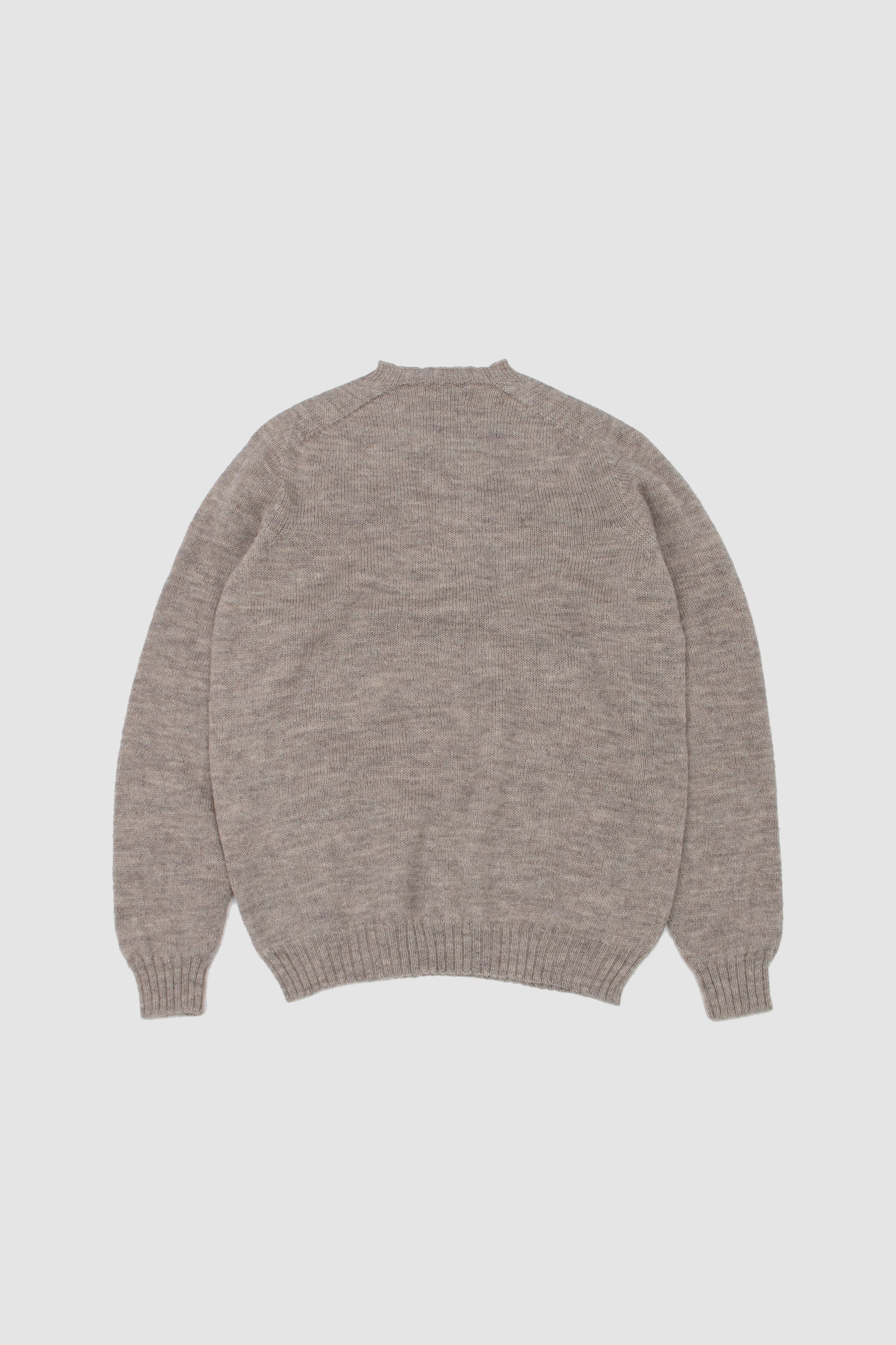Saddle Shoulder Crew Neck Sweater Silver_4