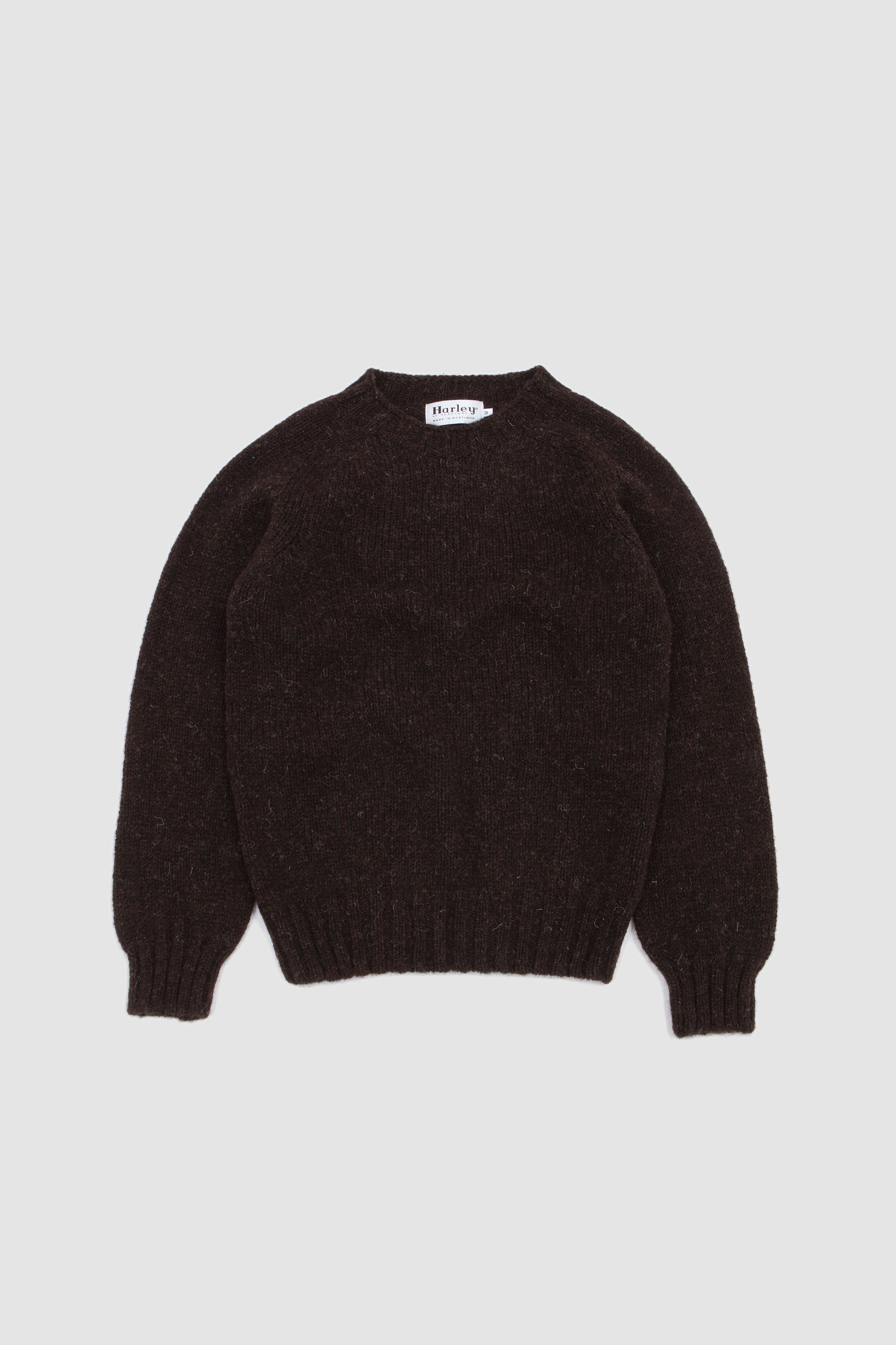 Saddle Shoulder Crew Neck Sweater Welsh Black_1