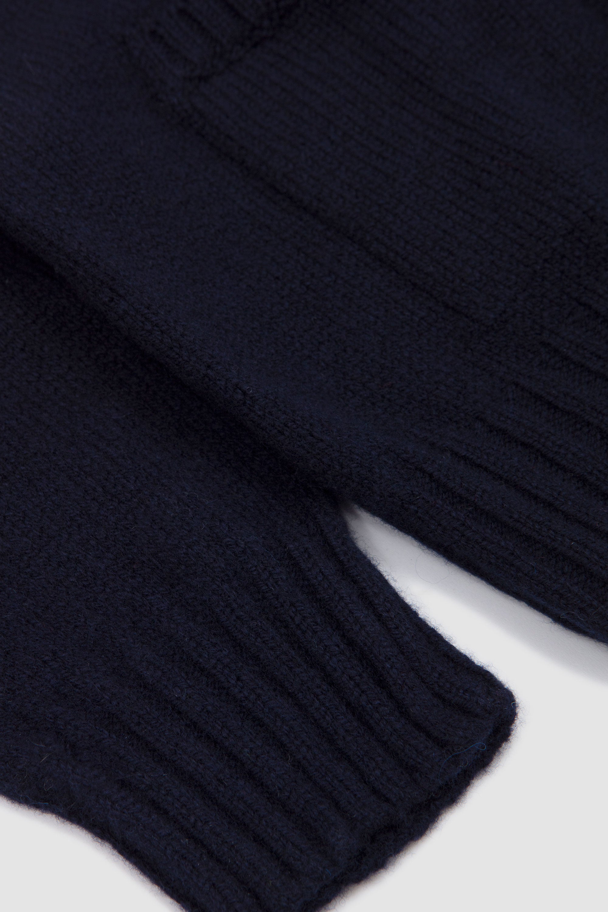 Saddle Shoulder V Cardigan W/ Pockets Nero Navy