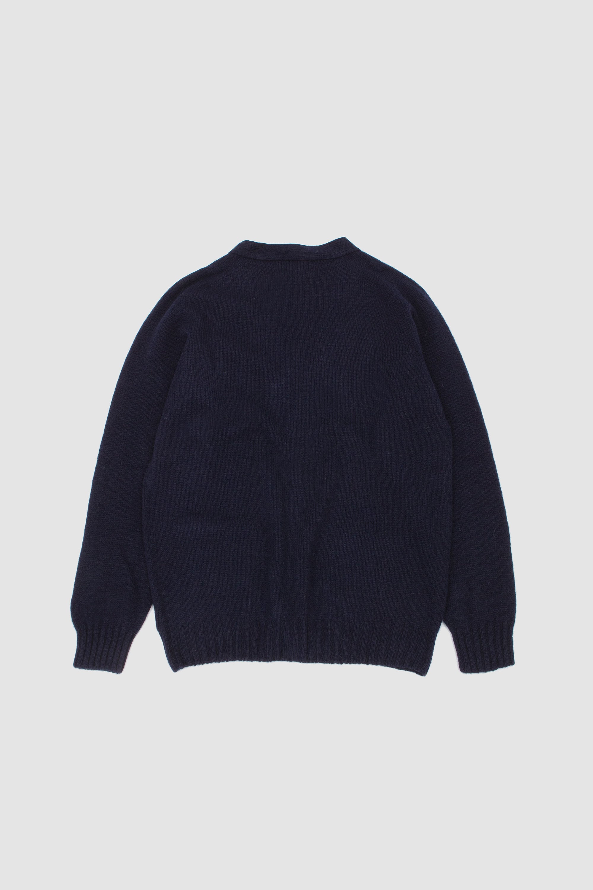 Saddle Shoulder V Cardigan W/ Pockets Nero Navy_4
