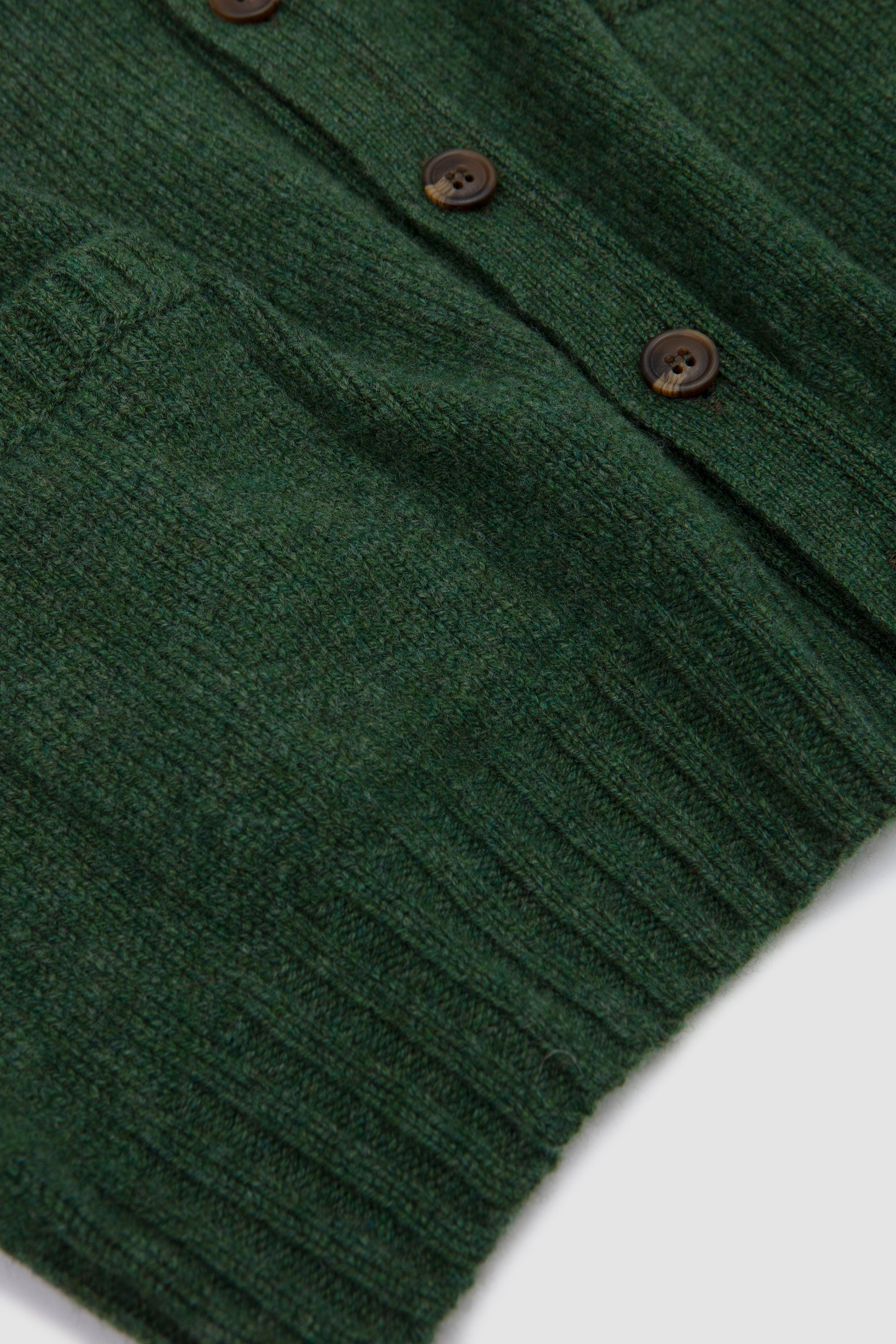 Saddle Shoulder V Cardigan W/ Pockets Serpentine