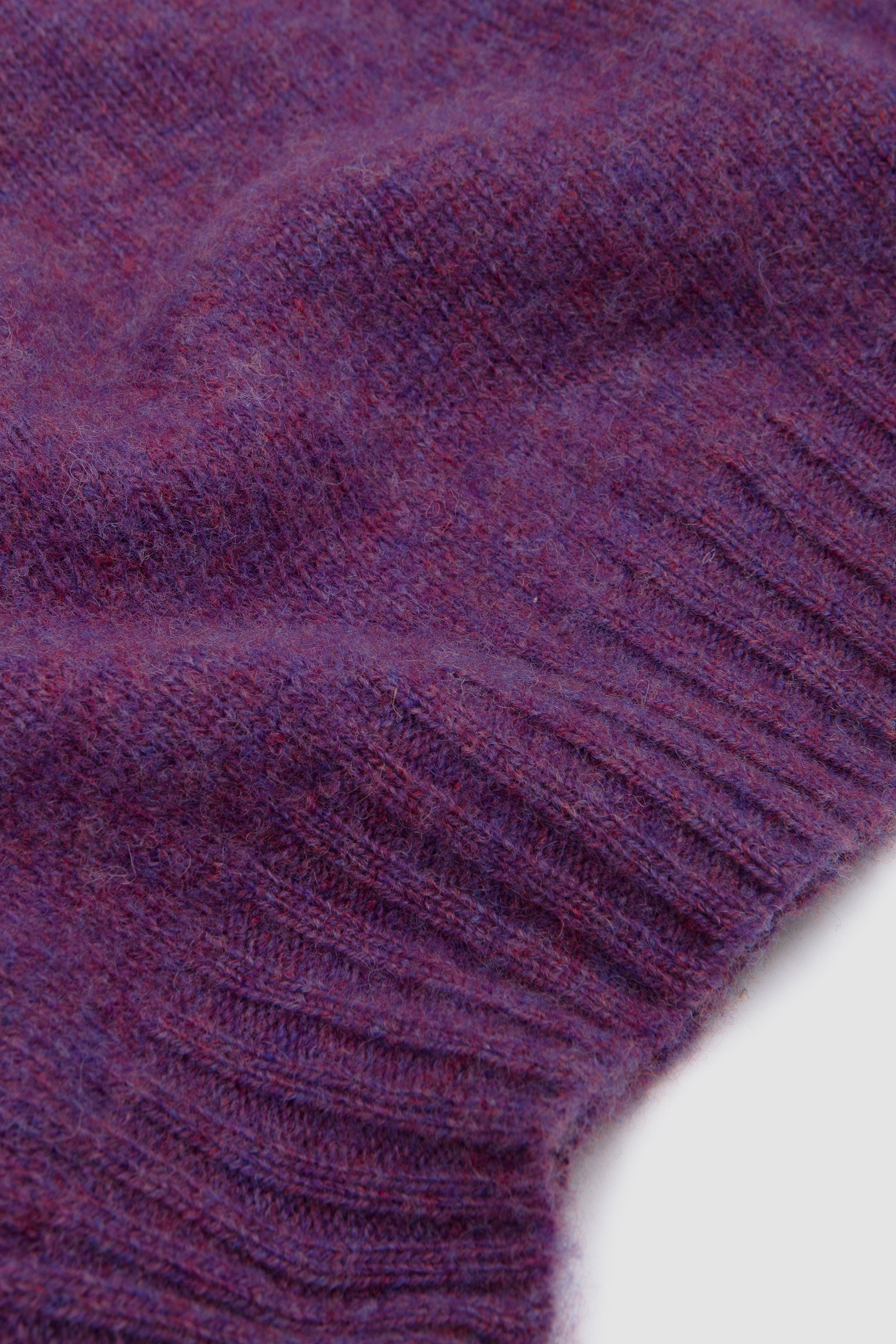 Shaggy/ Saddle Shoulder Crew Neck Sweater Calluna