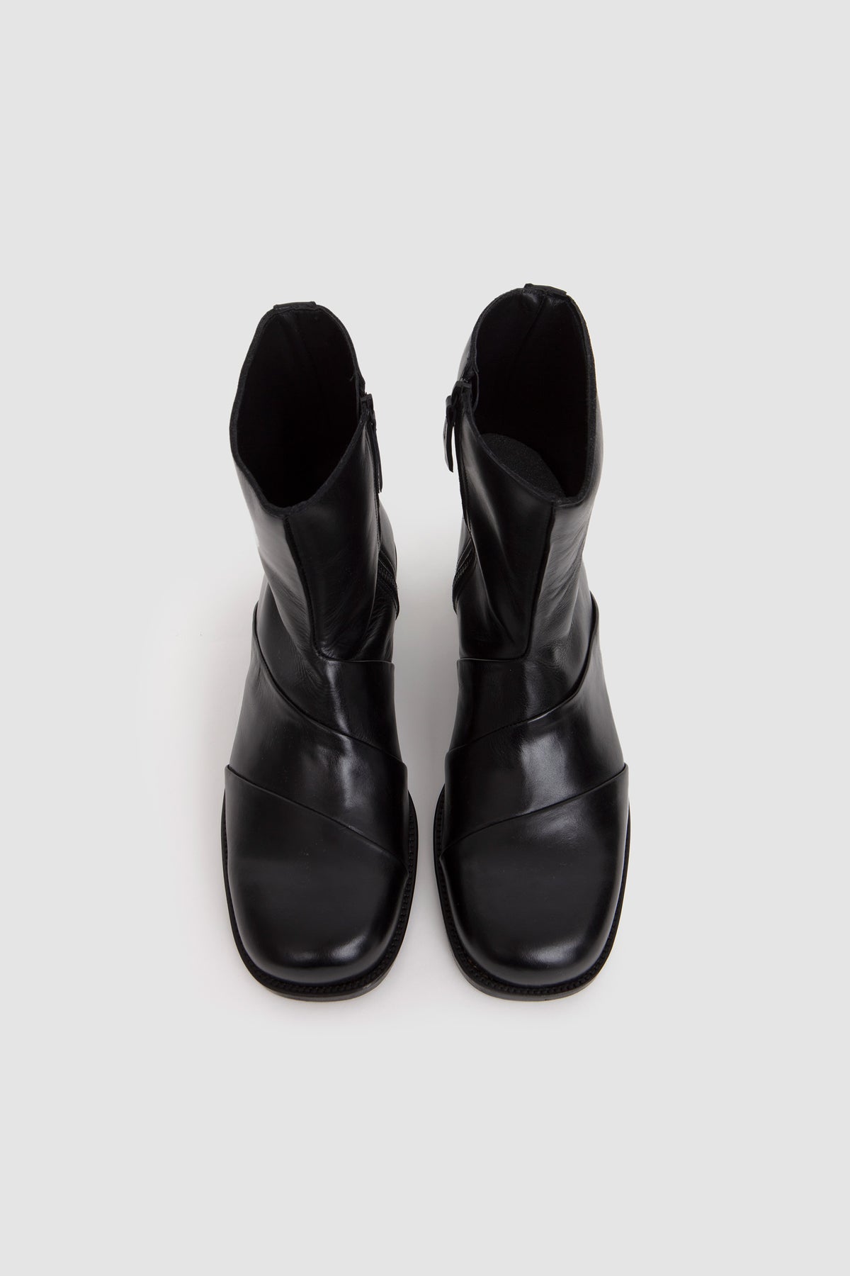 Sendre Zip Up Boot Black_3