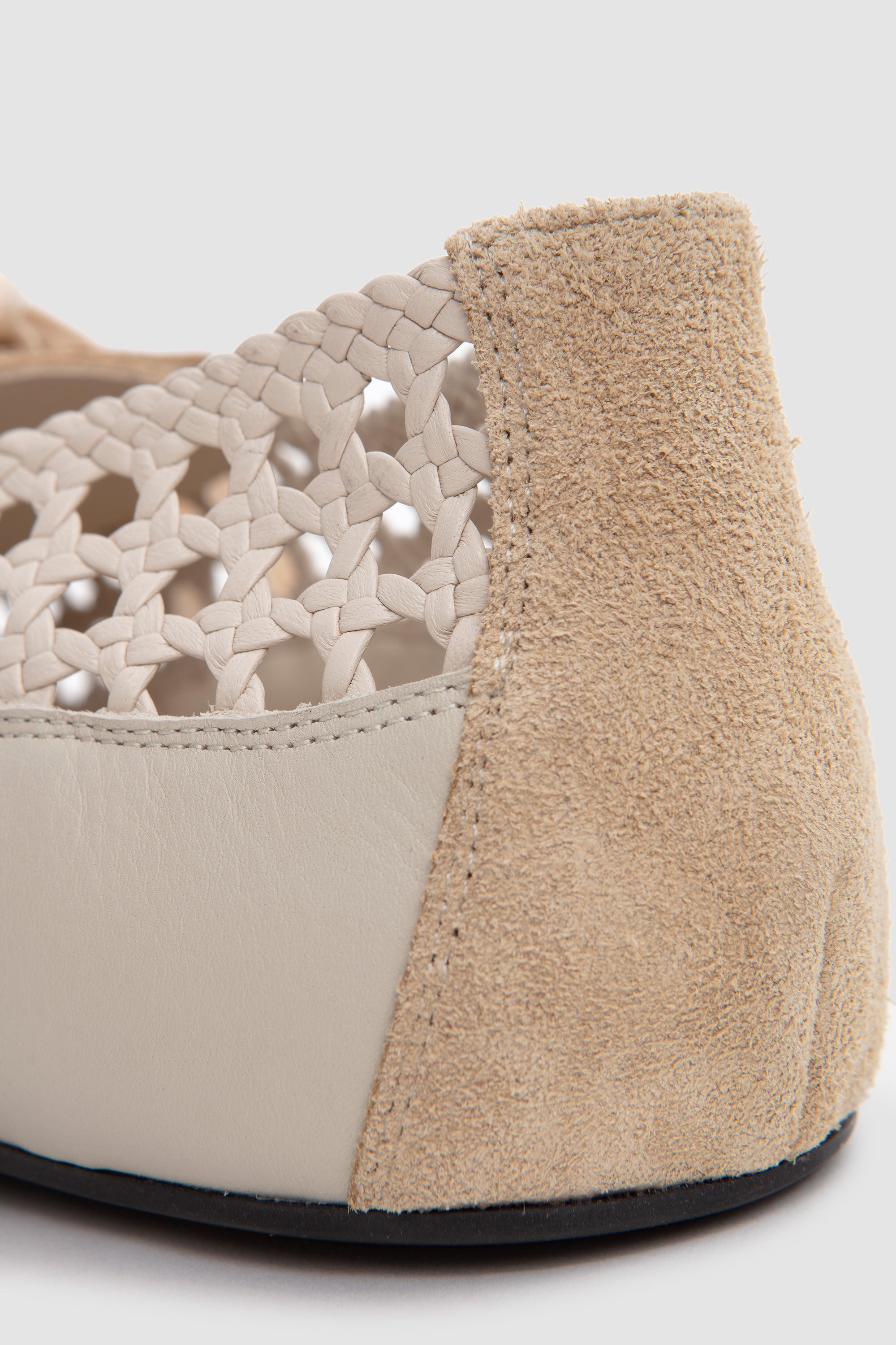 Esportiu Woven Lace-Up Shoes Cream_6