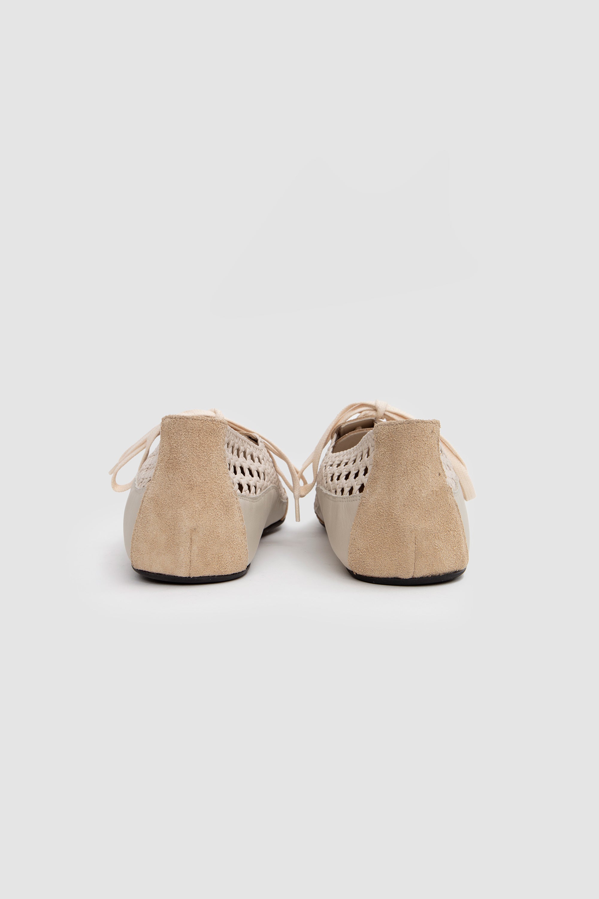 Esportiu Woven Lace-Up Shoes Cream_7