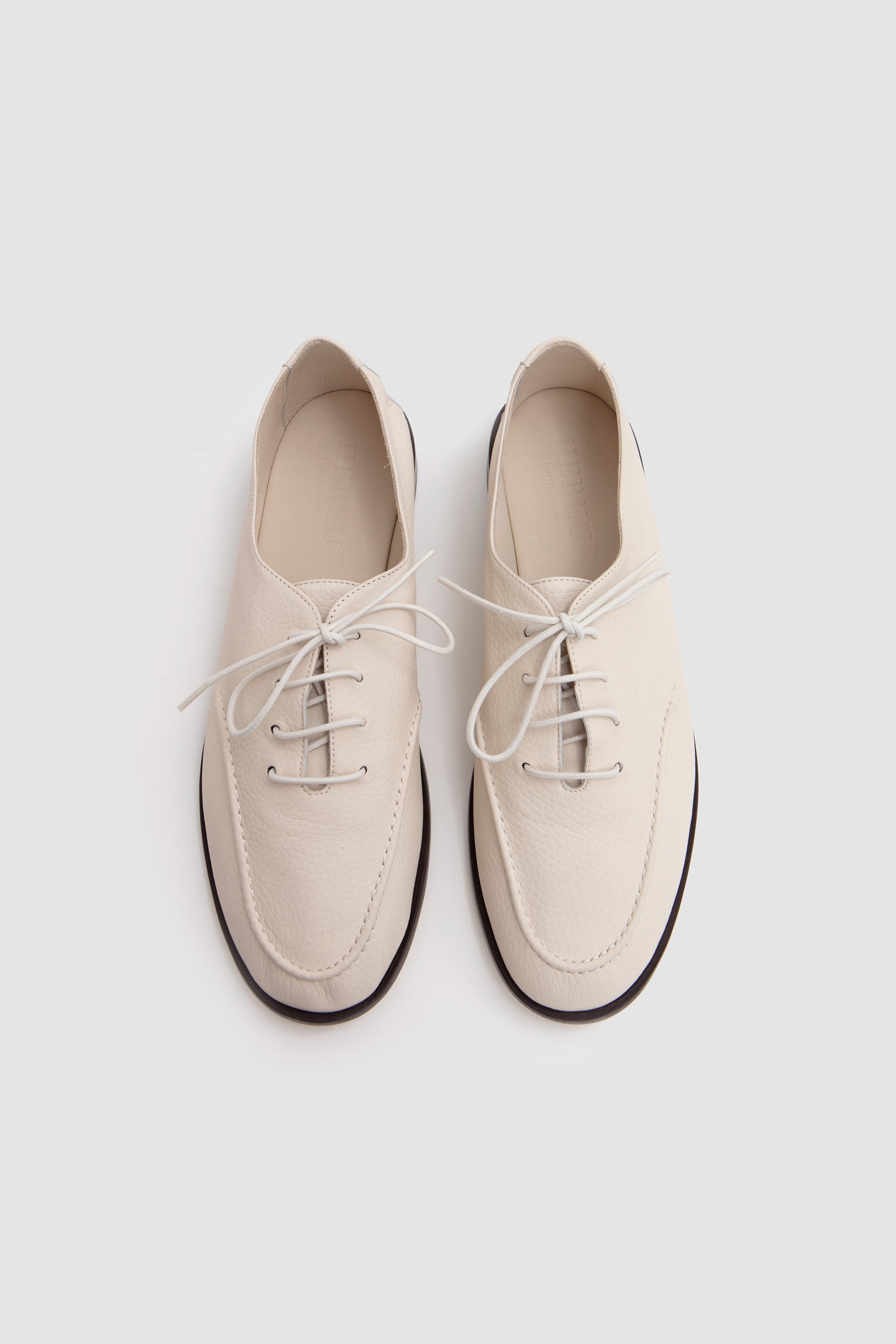 Juliol Lace Up Loafer Ivory_3